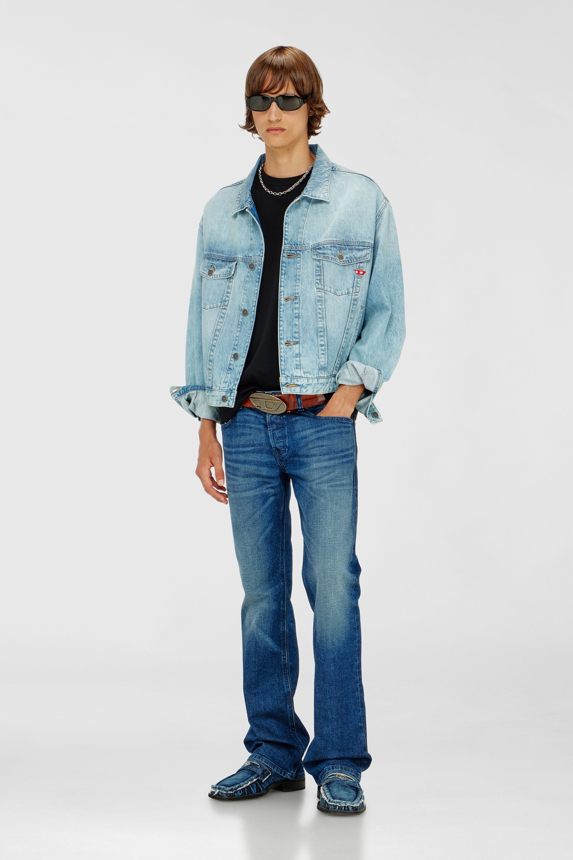 Diesel - Man's Bootcut Jeans 2007 Zatiny 09L51, Dark Blue - 2