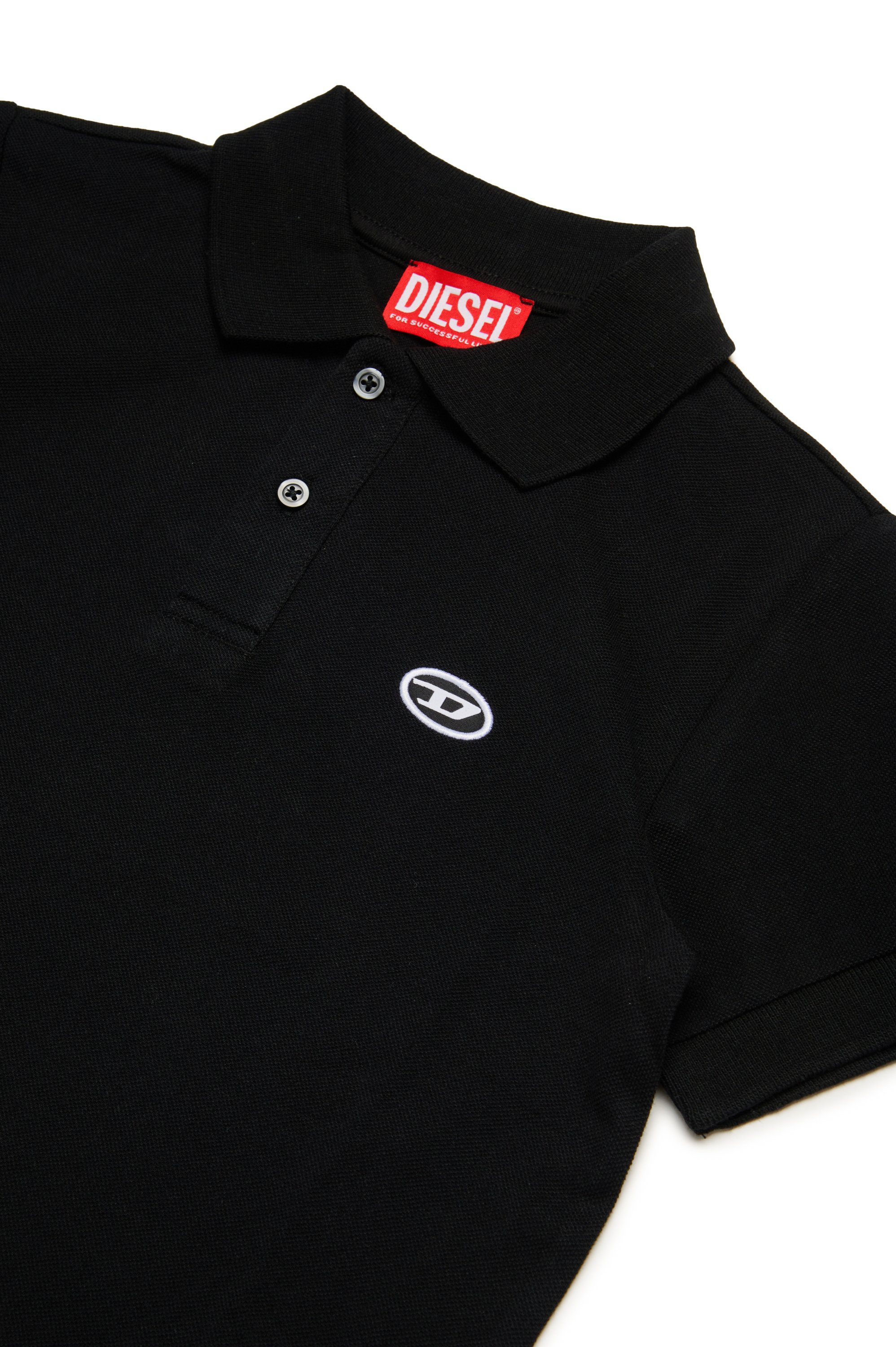 Diesel - TSMITHDOVALPJ, Man's Polo shirt in organic cotton in Black - 3