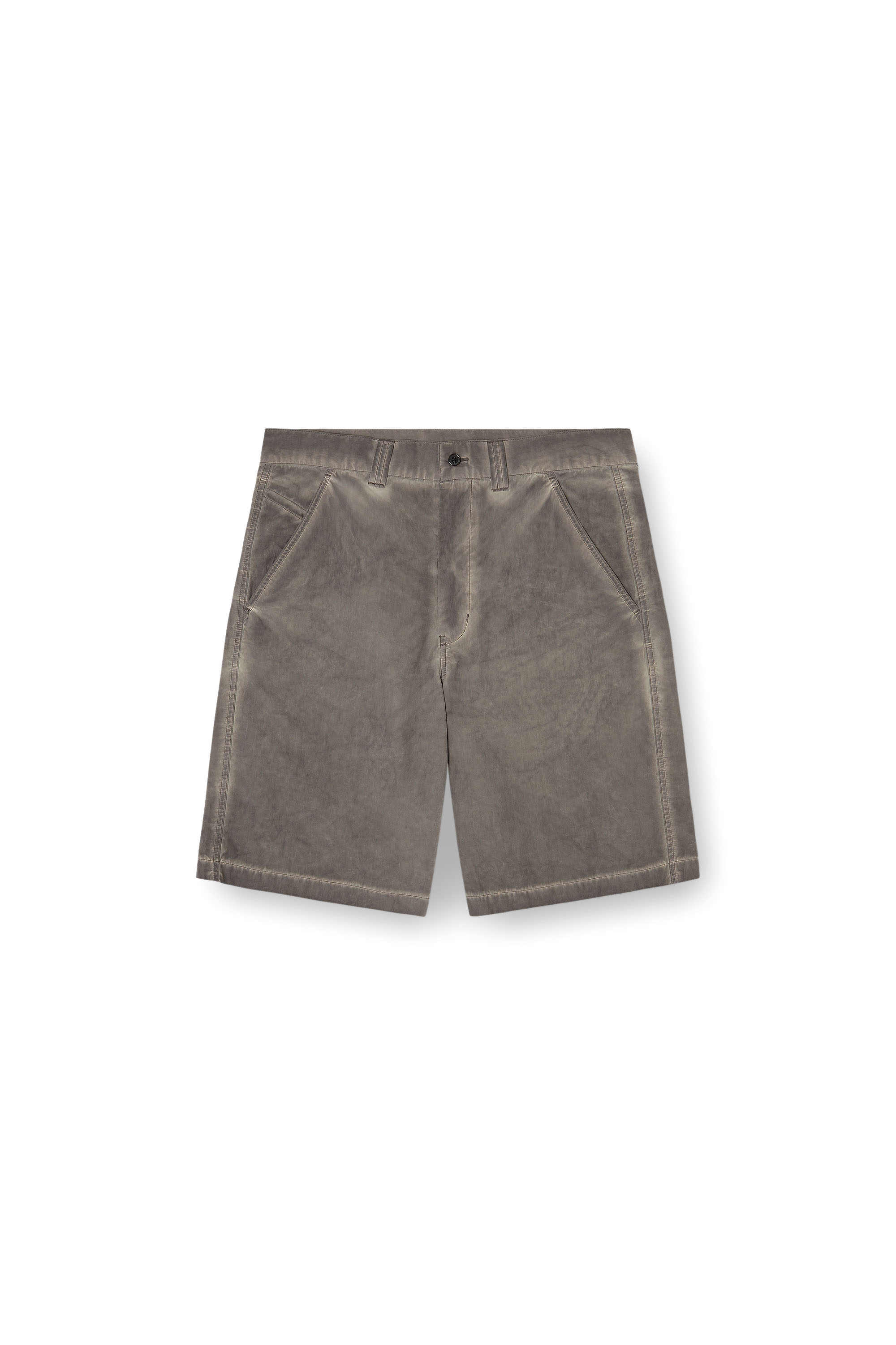 Diesel - P-HANT-CHINO-SHORT-TREAT, Man's Nylon-cotton shorts with pigment dye in null - 3