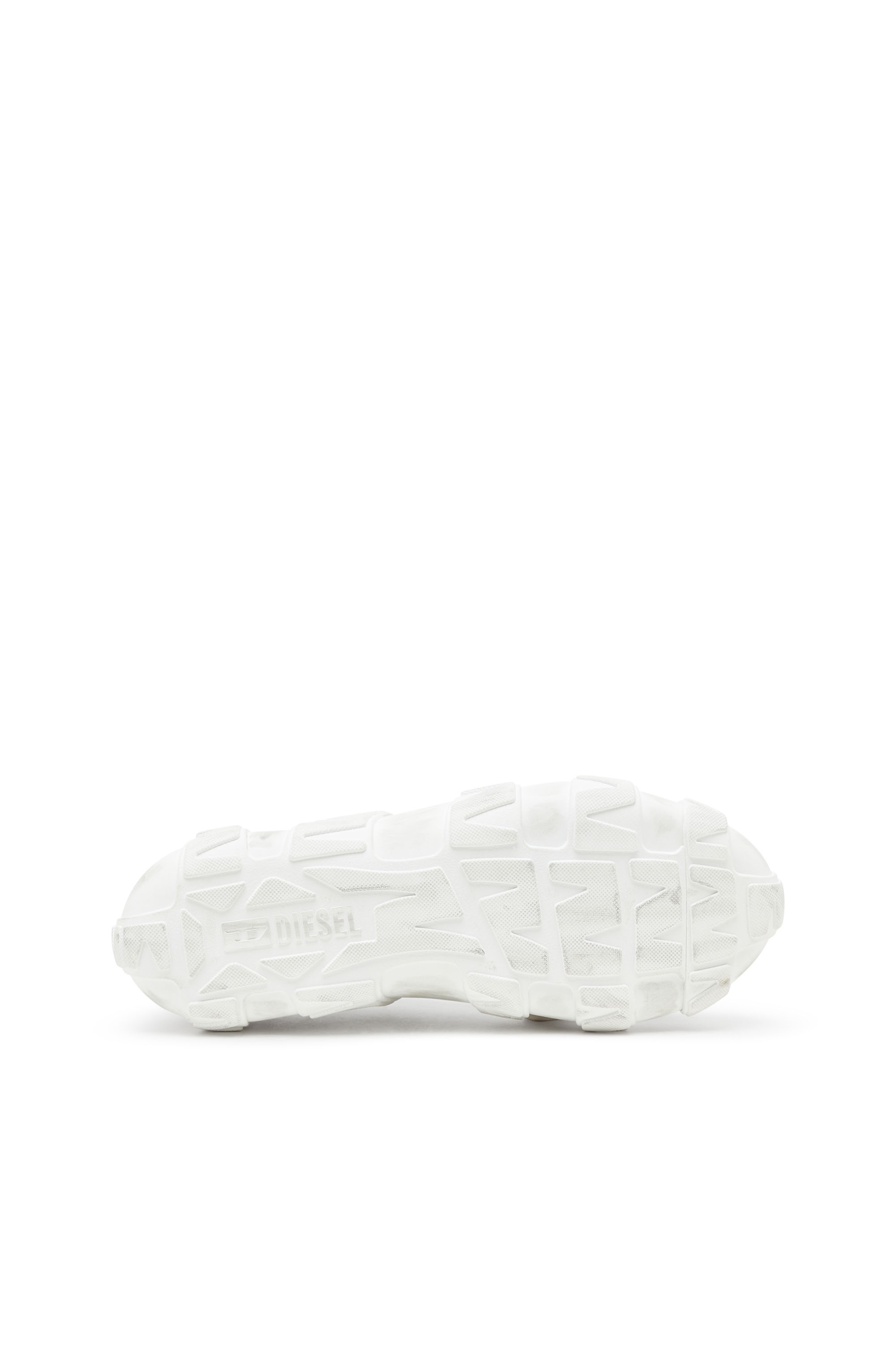 S-D-GRIFFE LOW, White/Grey Diesel - S-D-GRIFFE LOW, Man's S-D-Griffe - Nylon sneakers in White/Grey - 5