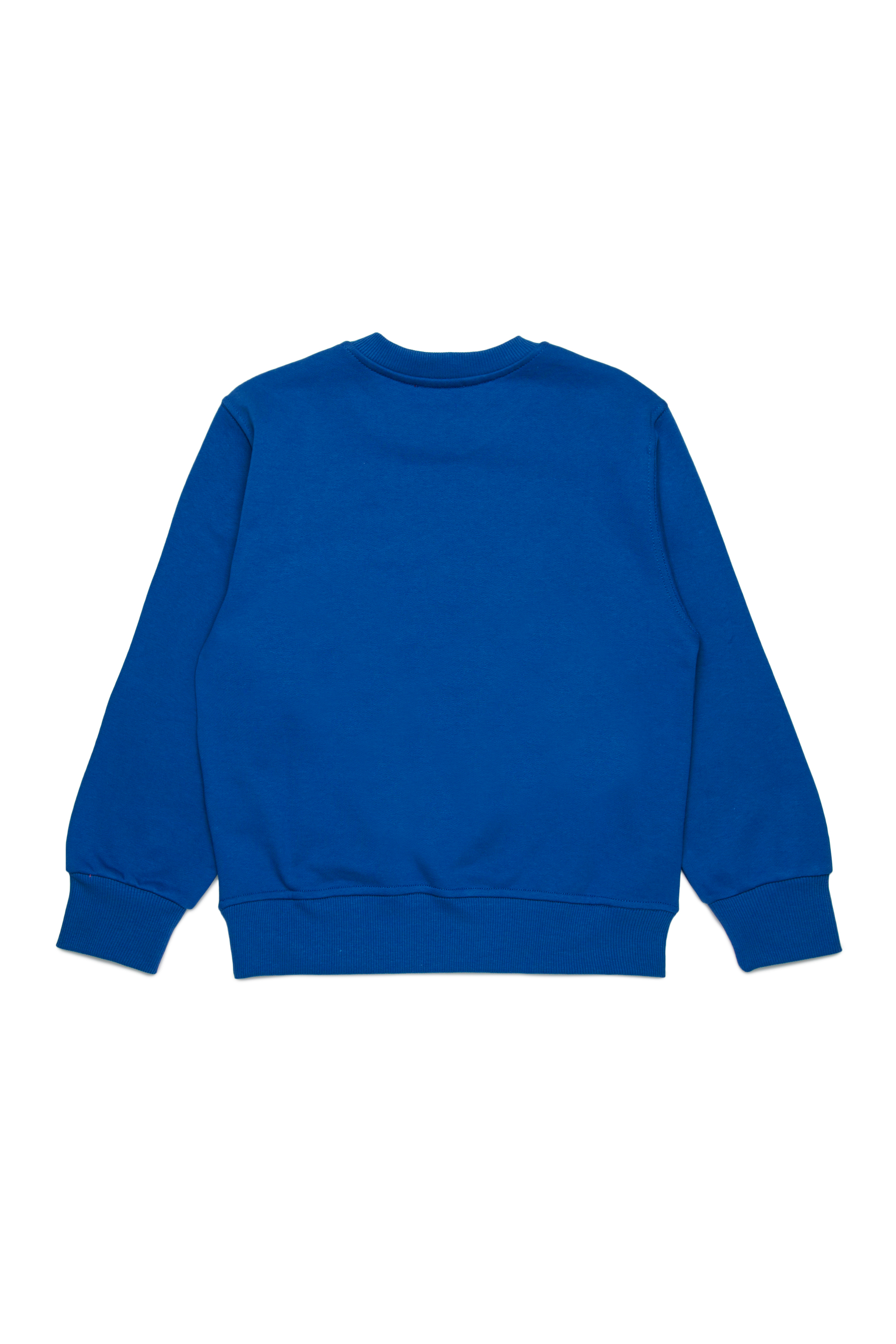 Diesel - SGINNL8 OVER, Man Sweatshirt with smudged logo in Blue - Image 2