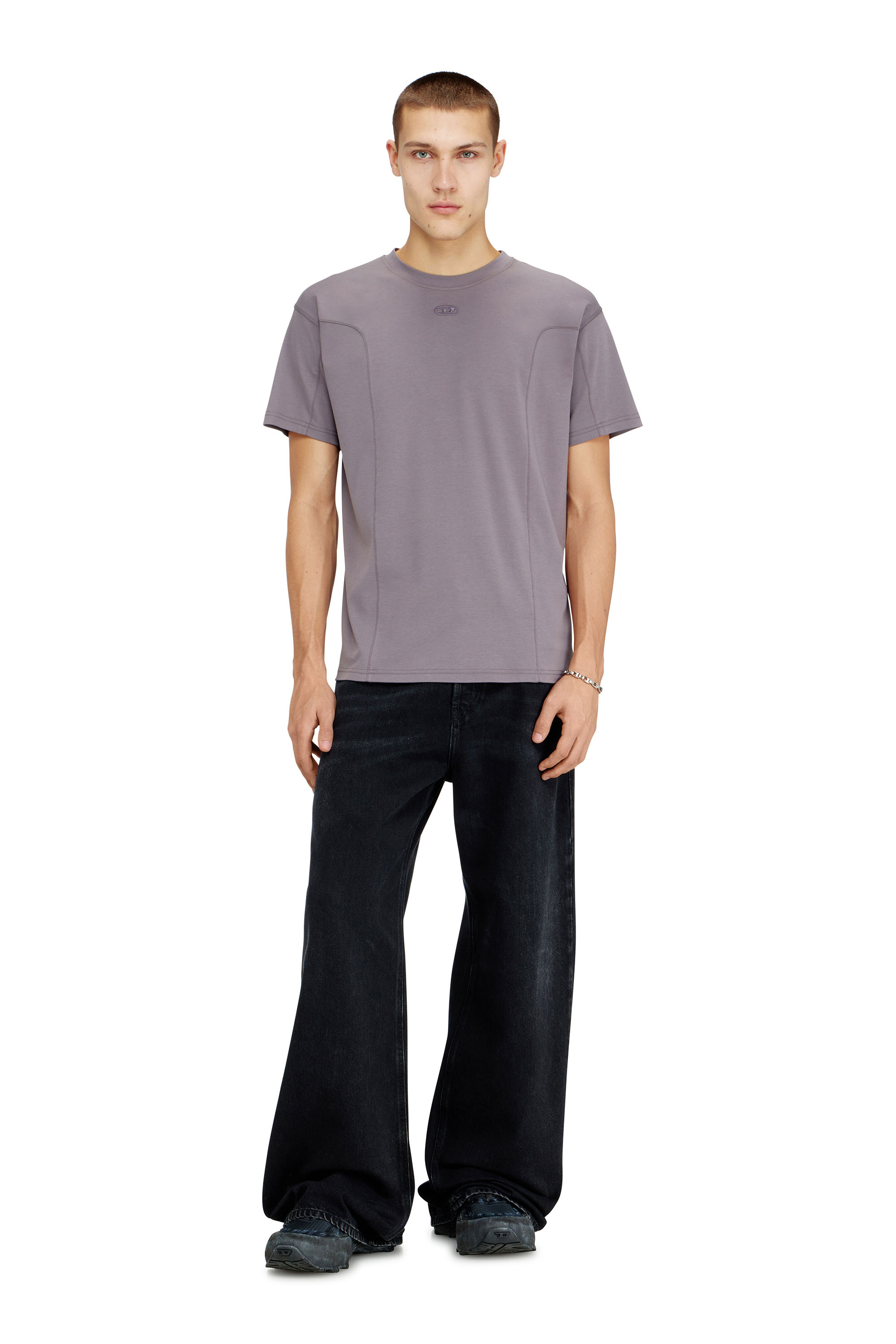 Diesel - T-NORM-INT, Man's Short-sleeve T-shirt with panels in null - 1