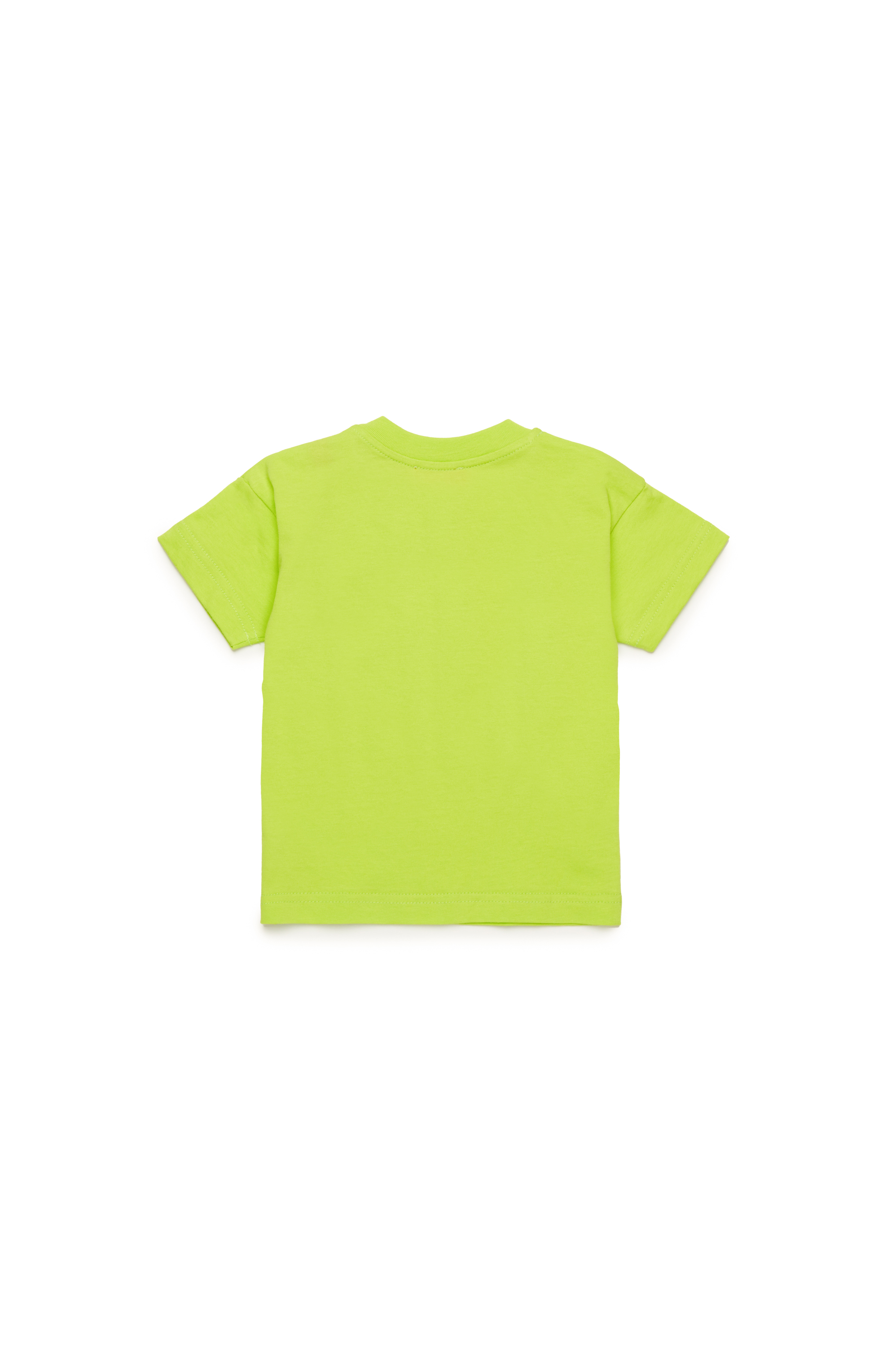 Diesel - TDIEGORL6MAB, Unisex's T-shirt with smudged logo in Green Fluo - 2