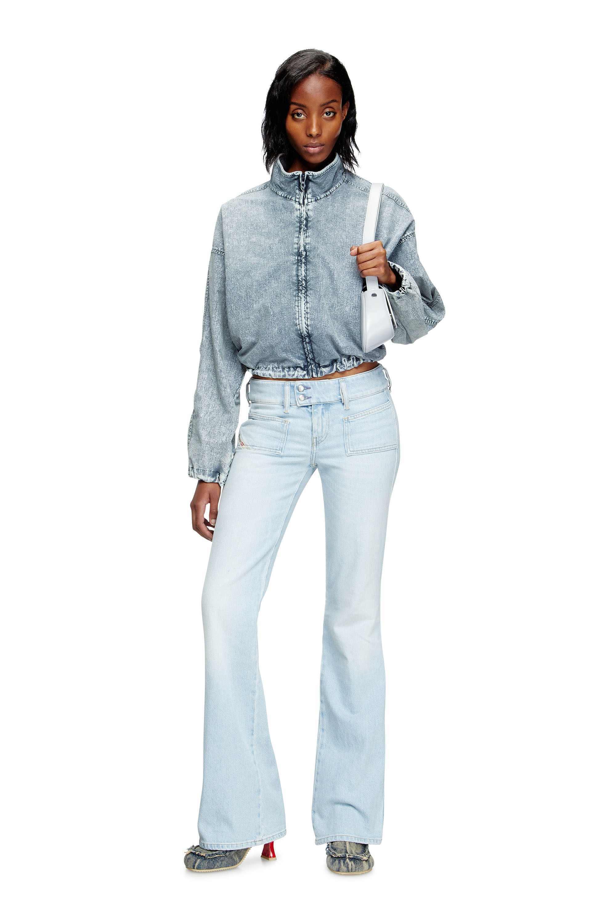 Diesel - Woman's Bootcut Jeans D-Hush 09M11, Light Blue - 1