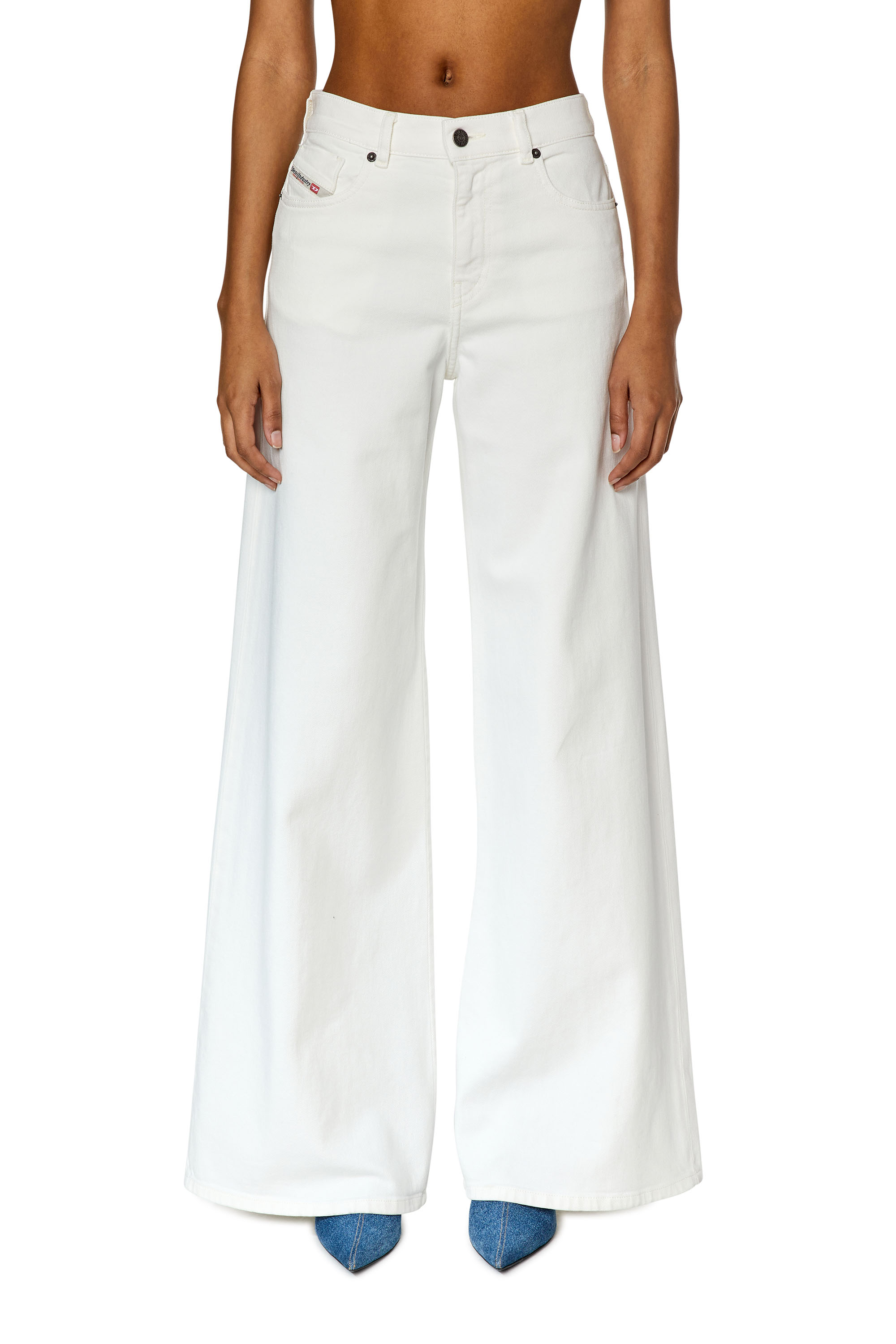 Diesel - 1978 D-Akemi 09D63 Bootcut and Flare Jeans, White - Image 1