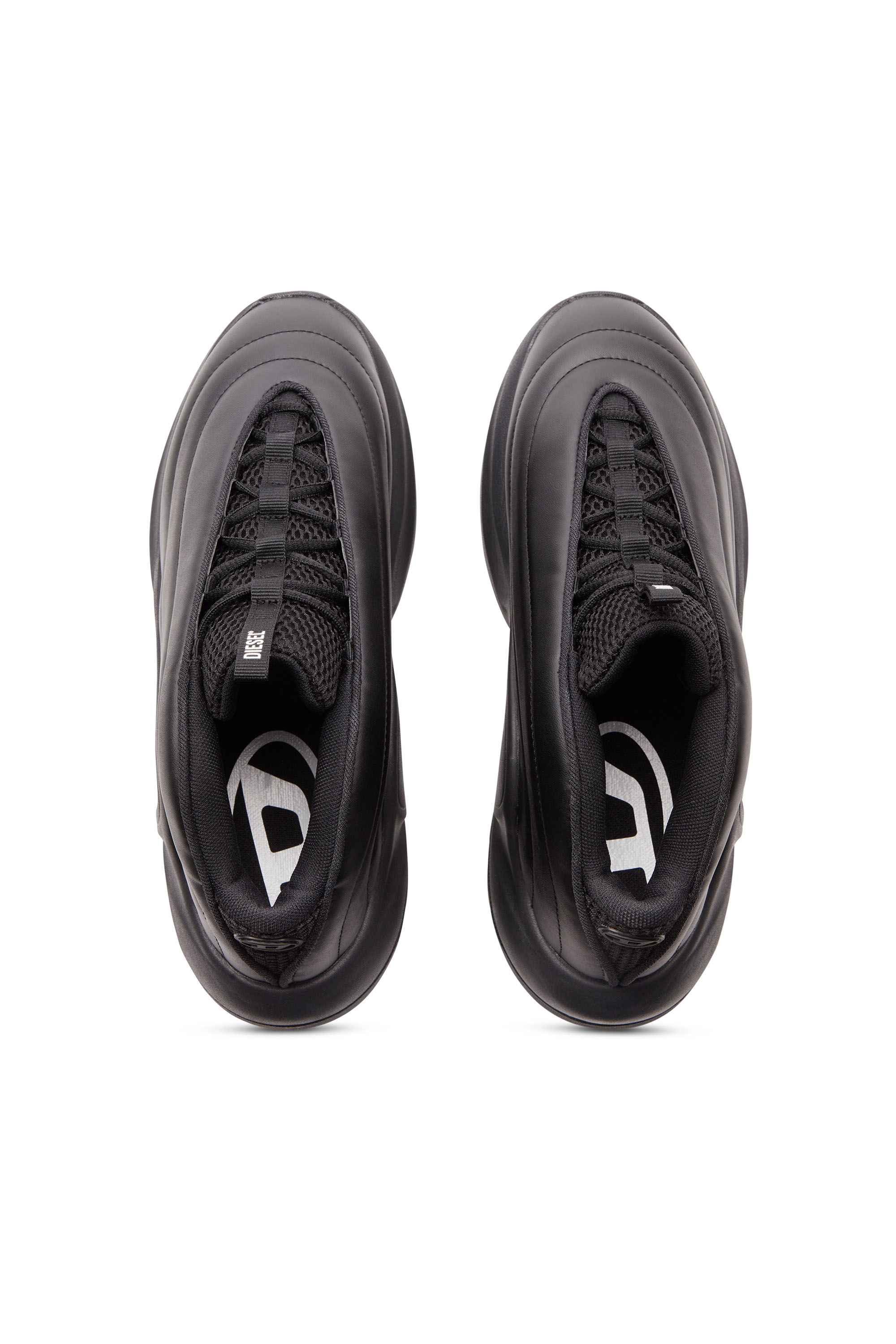 Diesel - S-D-RUNNER X, Unisex's S-D-Runner X-Slip-on sneakers with matte Oval D instep in Black - 4