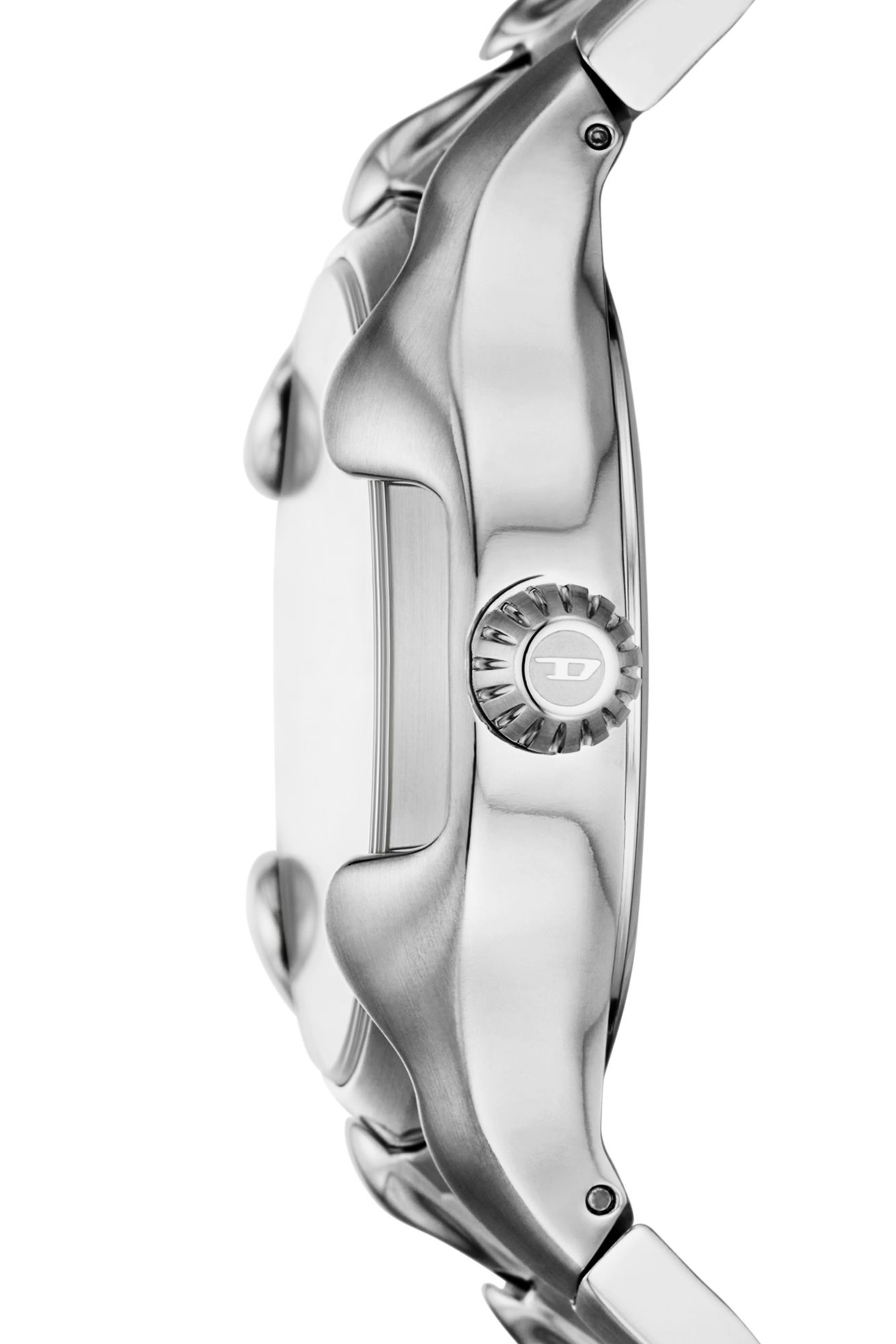 Diesel - DZ2200, Man Vert three-hand date stainless steel watch in Silver - Image 3