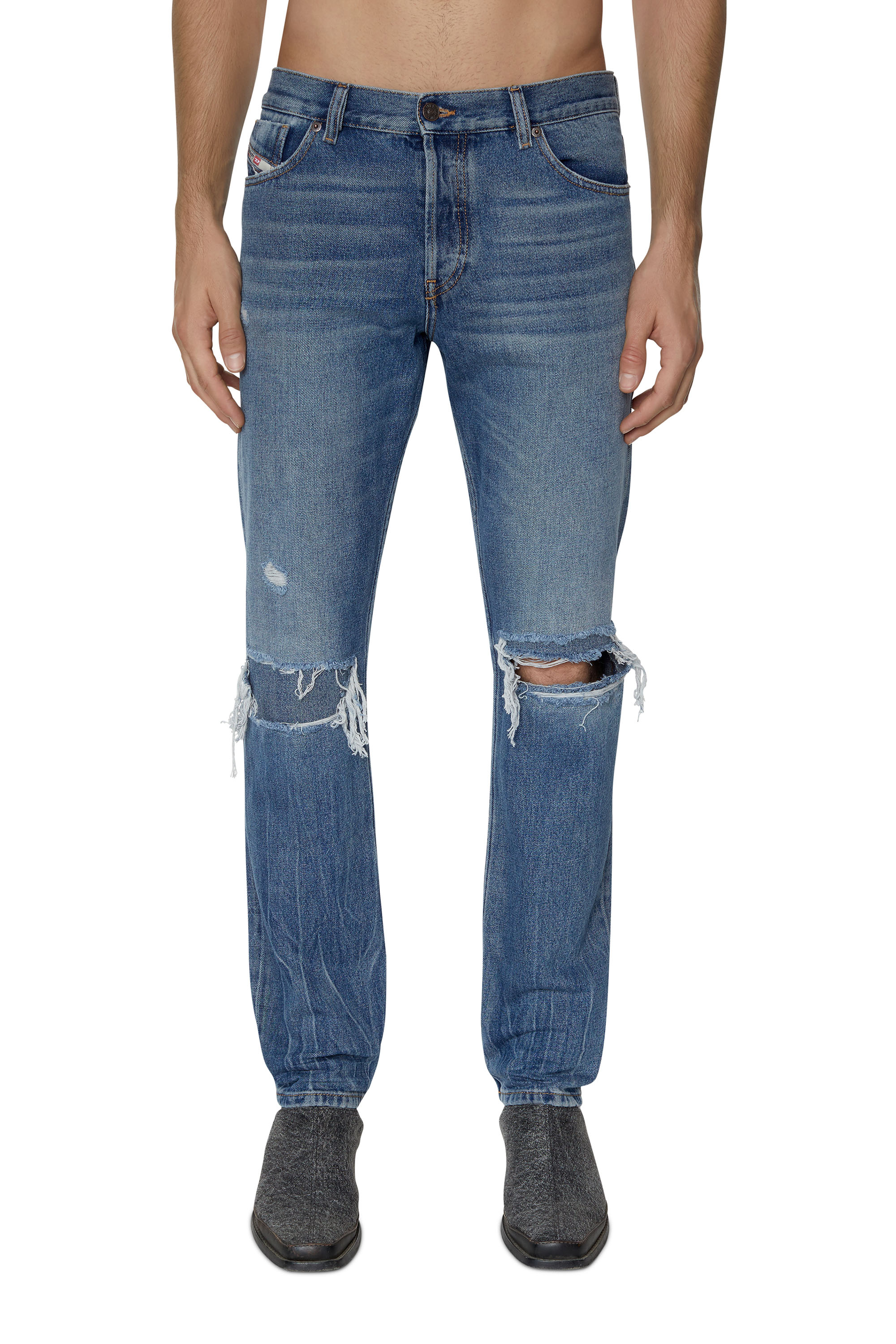 Diesel - 1995 D-Sark 09E02 Straight Jeans, Medium blue - Image 1