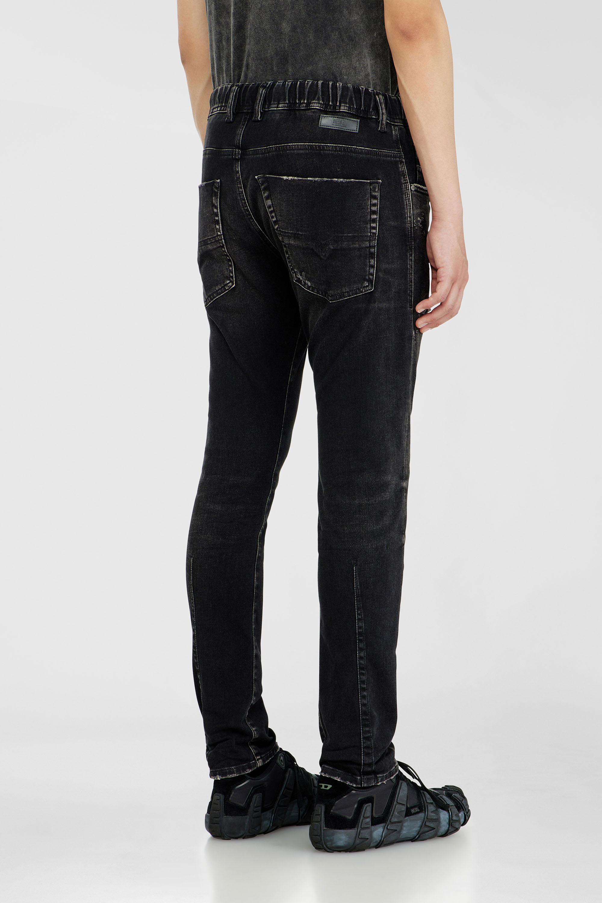 Diesel - Man's Regular 2030 D-Krooley Joggjeans&reg; 09Q22, Black/Dark grey - 3