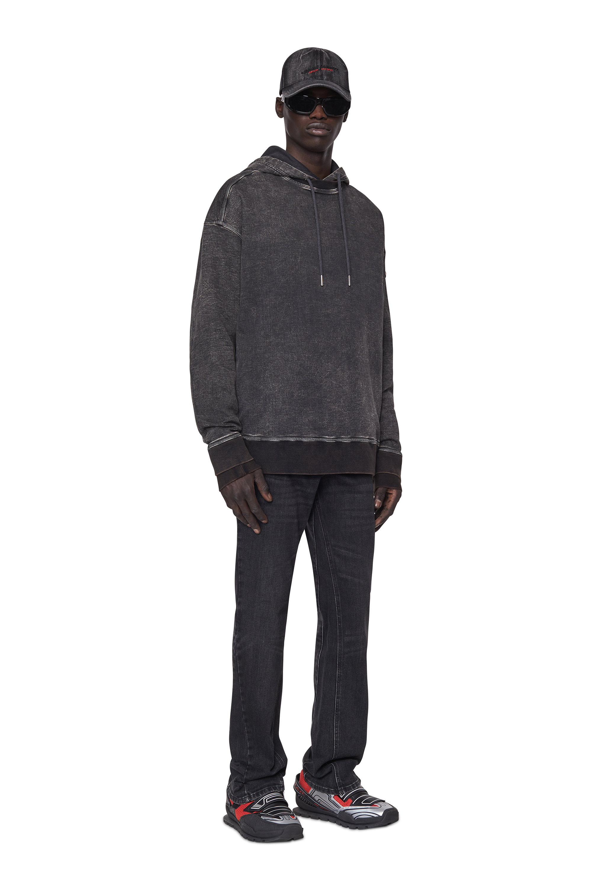 Diesel - 2021 D-Vocs 09B83 Bootcut Jeans, Black/Dark grey - Image 5