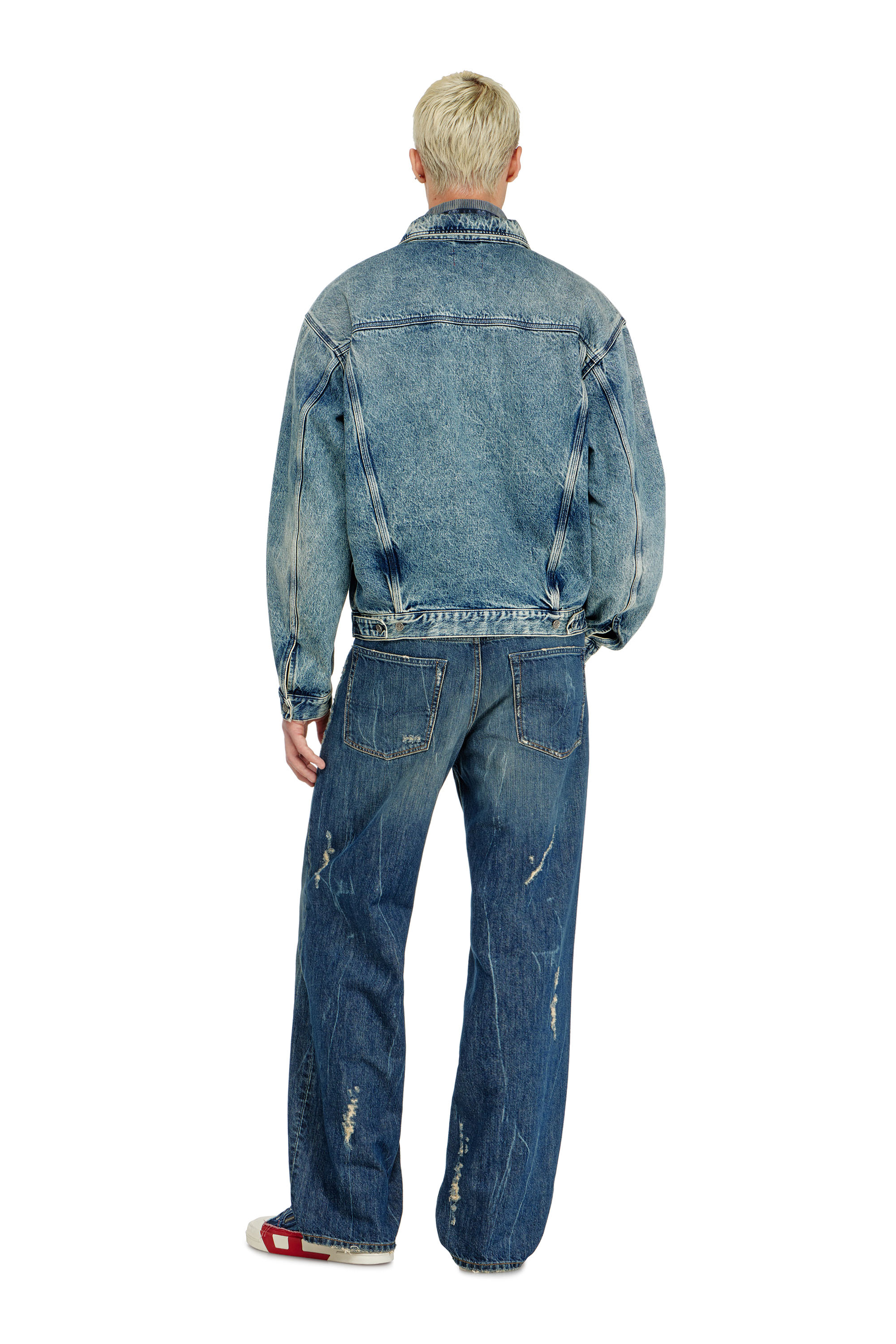 Diesel - Man's Relaxed Jeans 2001 D-Macro 09Q28, Medium blue - 4