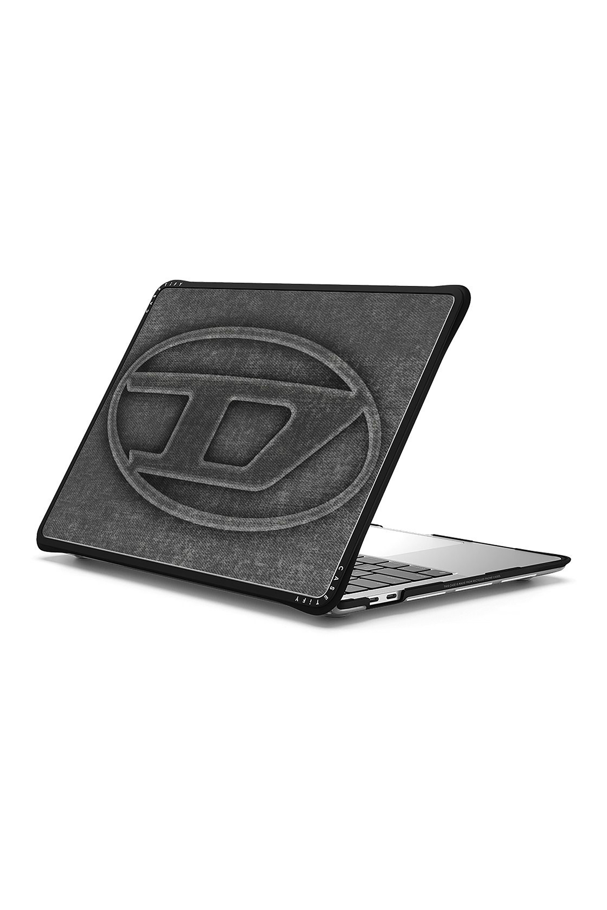 Diesel - 60619 MOULDED CASE, Unisex's Oval D impact case for Macbook 13" in Black - 1