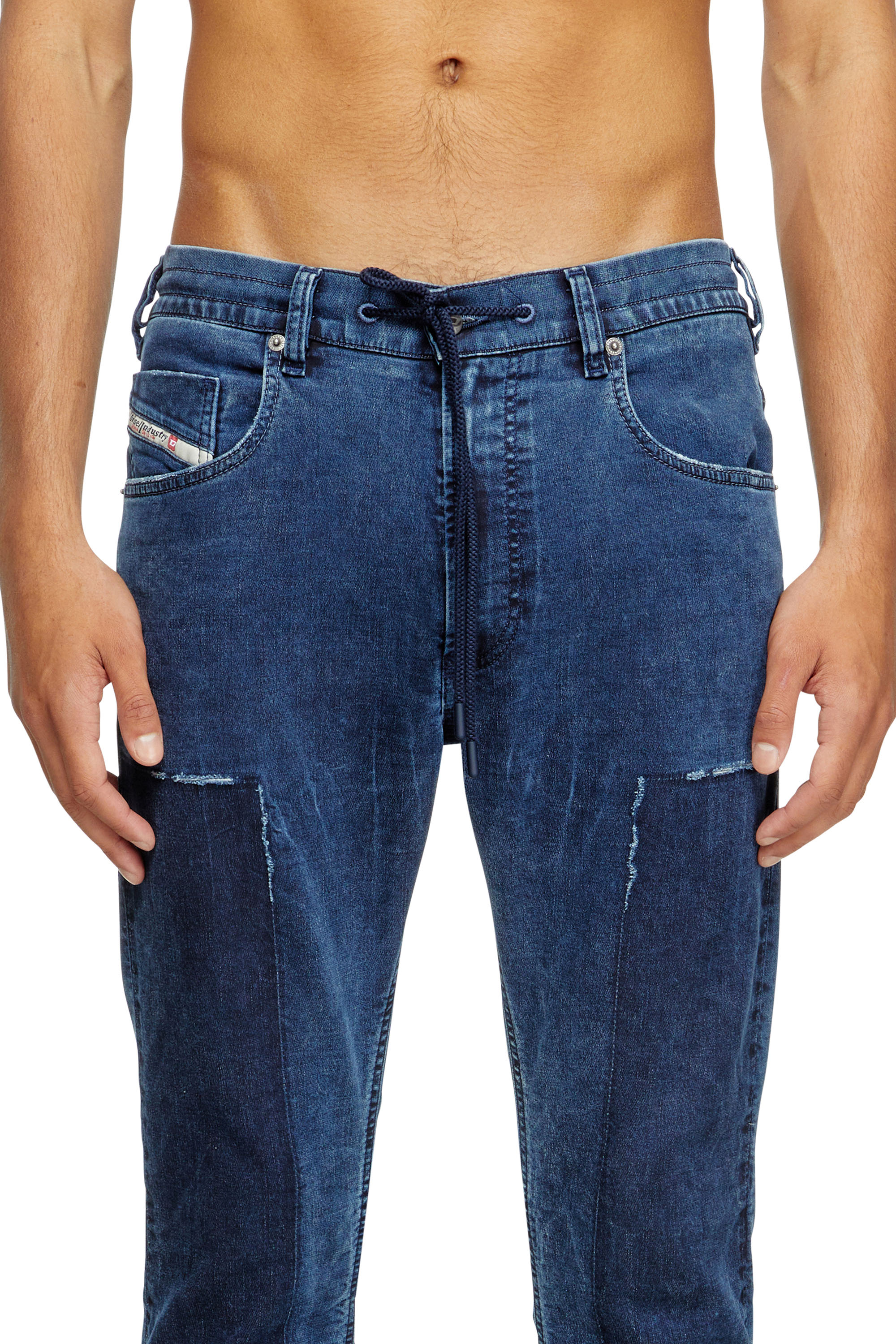 Diesel - Man's Regular 2032 D-Krooley Joggjeans® 09M36, Dark Blue - 5