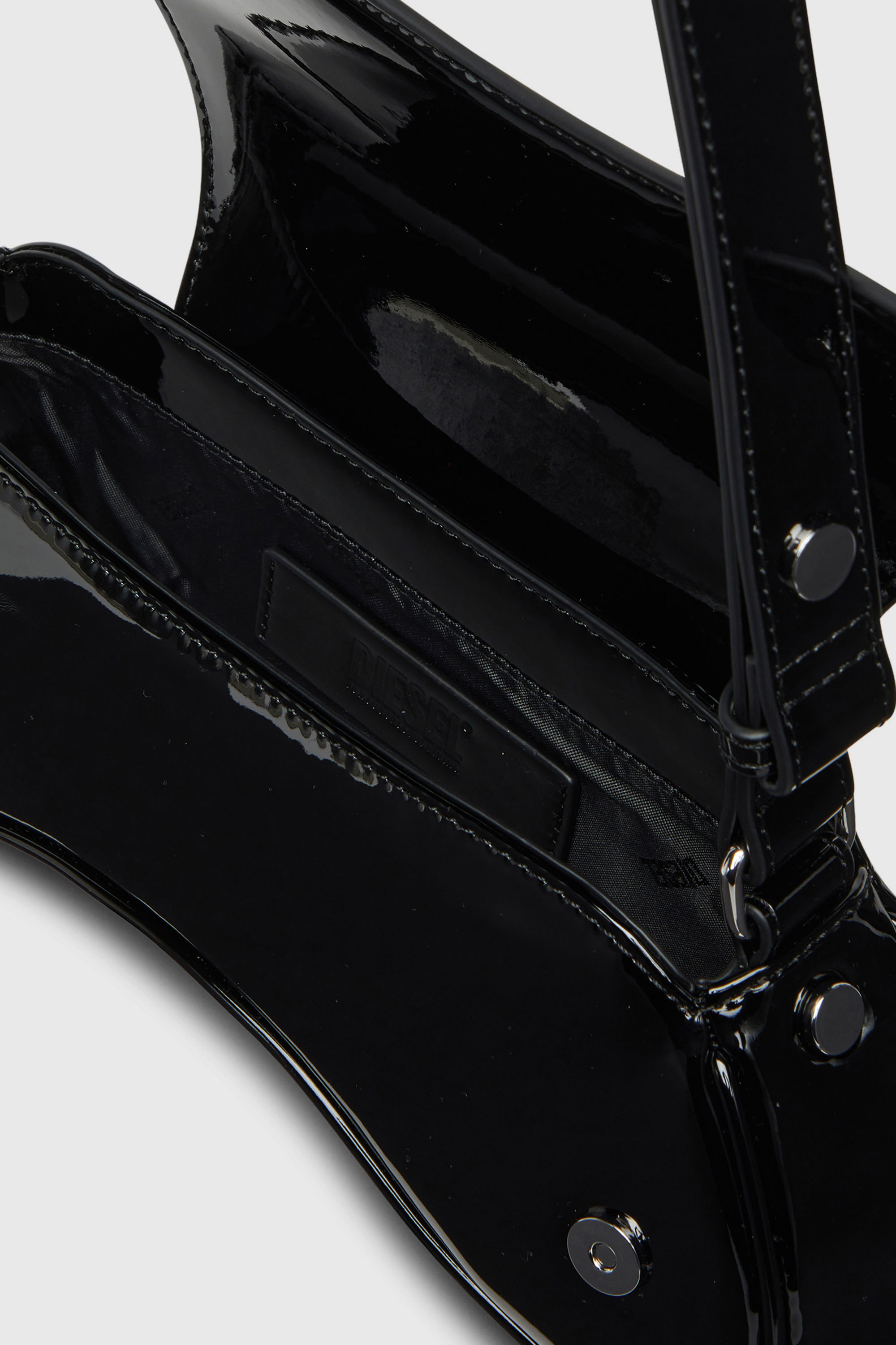 Diesel - PLAY CROSSBODY, Woman's Play-Glossy crossbody bag in Black - 5