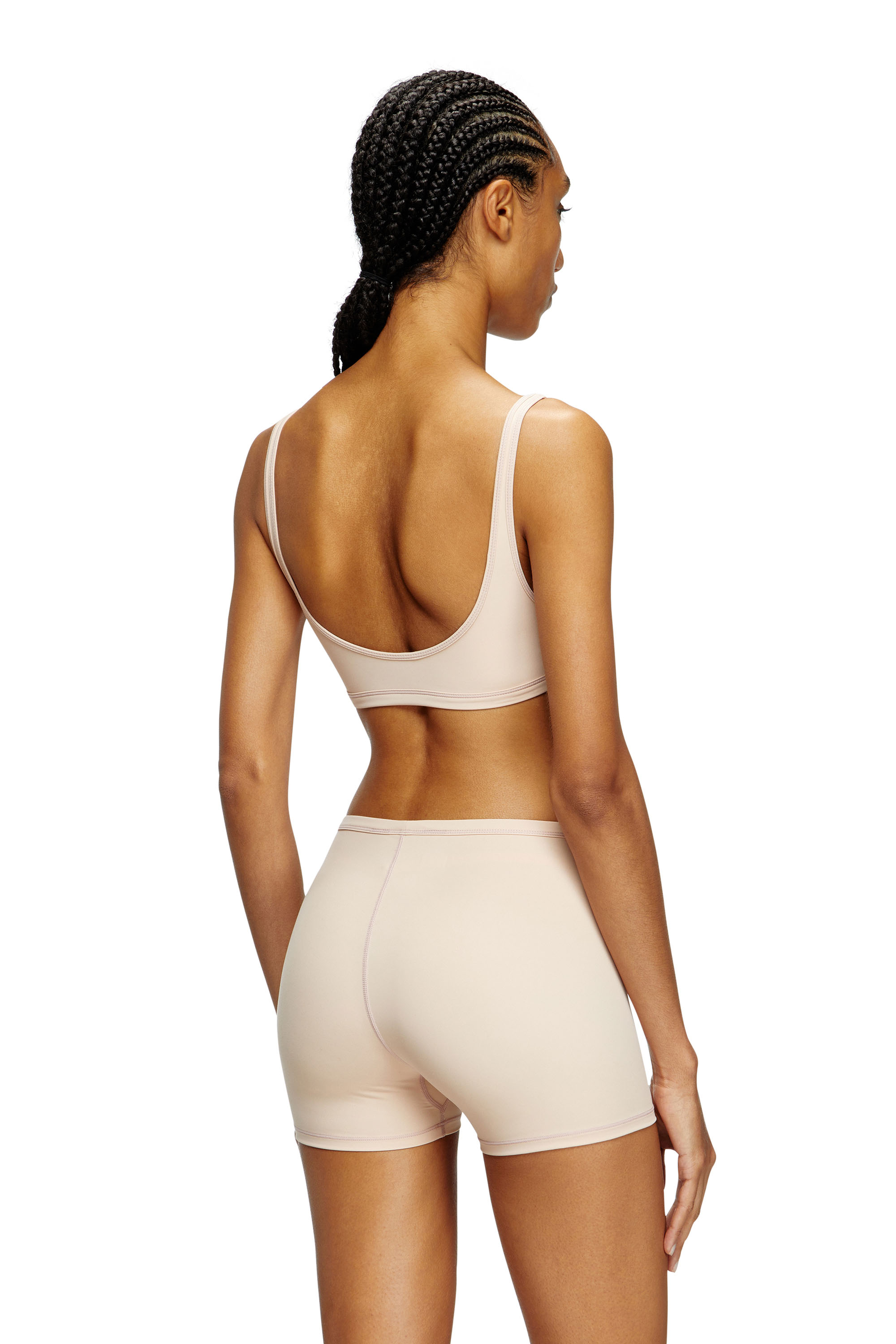 Diesel - SOPHIA-UTLT, Woman's Stretch boxer briefs with cut-out logo in Nude - 4