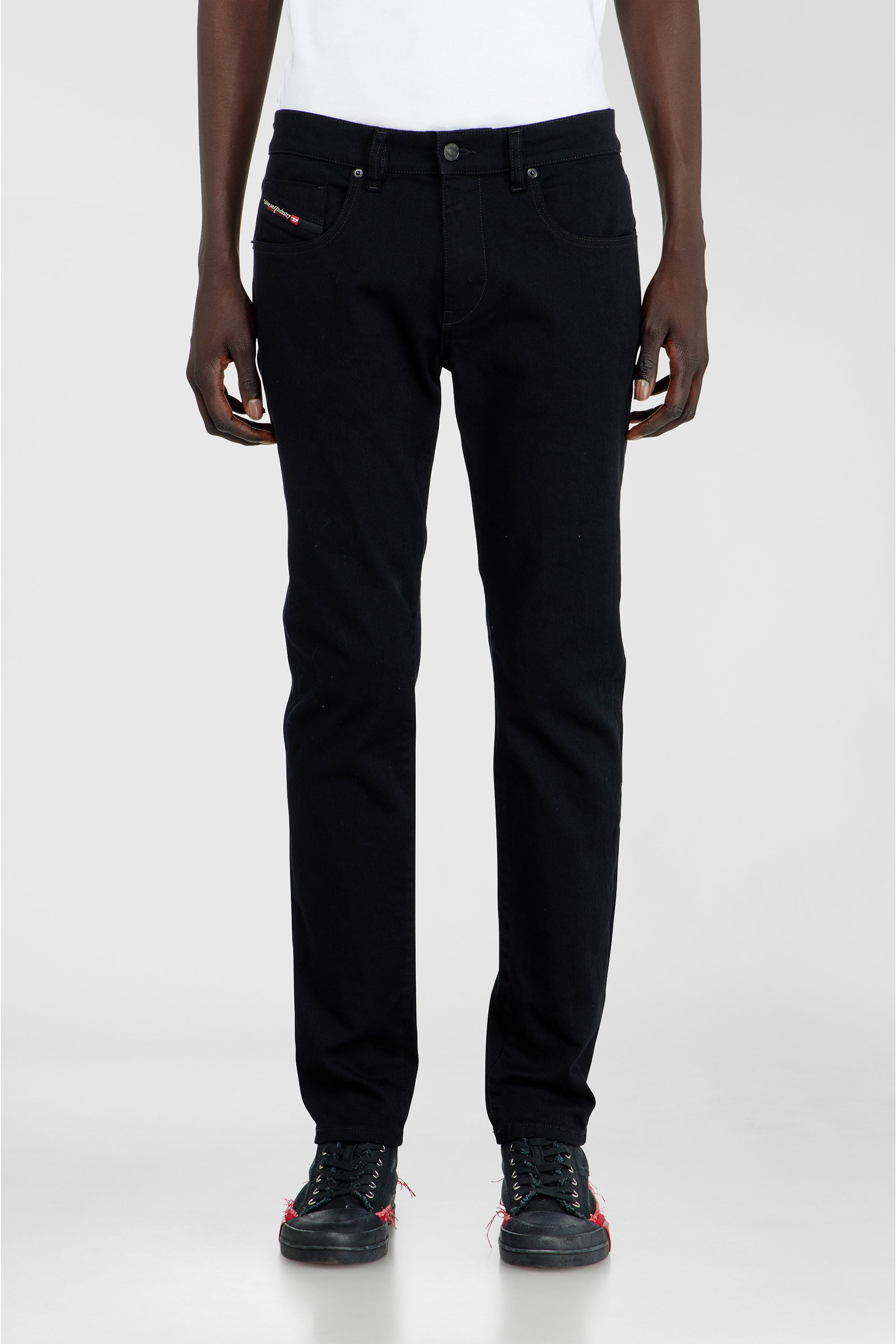 Diesel - Man's Slim Jeans 2019 D-Strukt 069YP, Black/Dark grey - 1