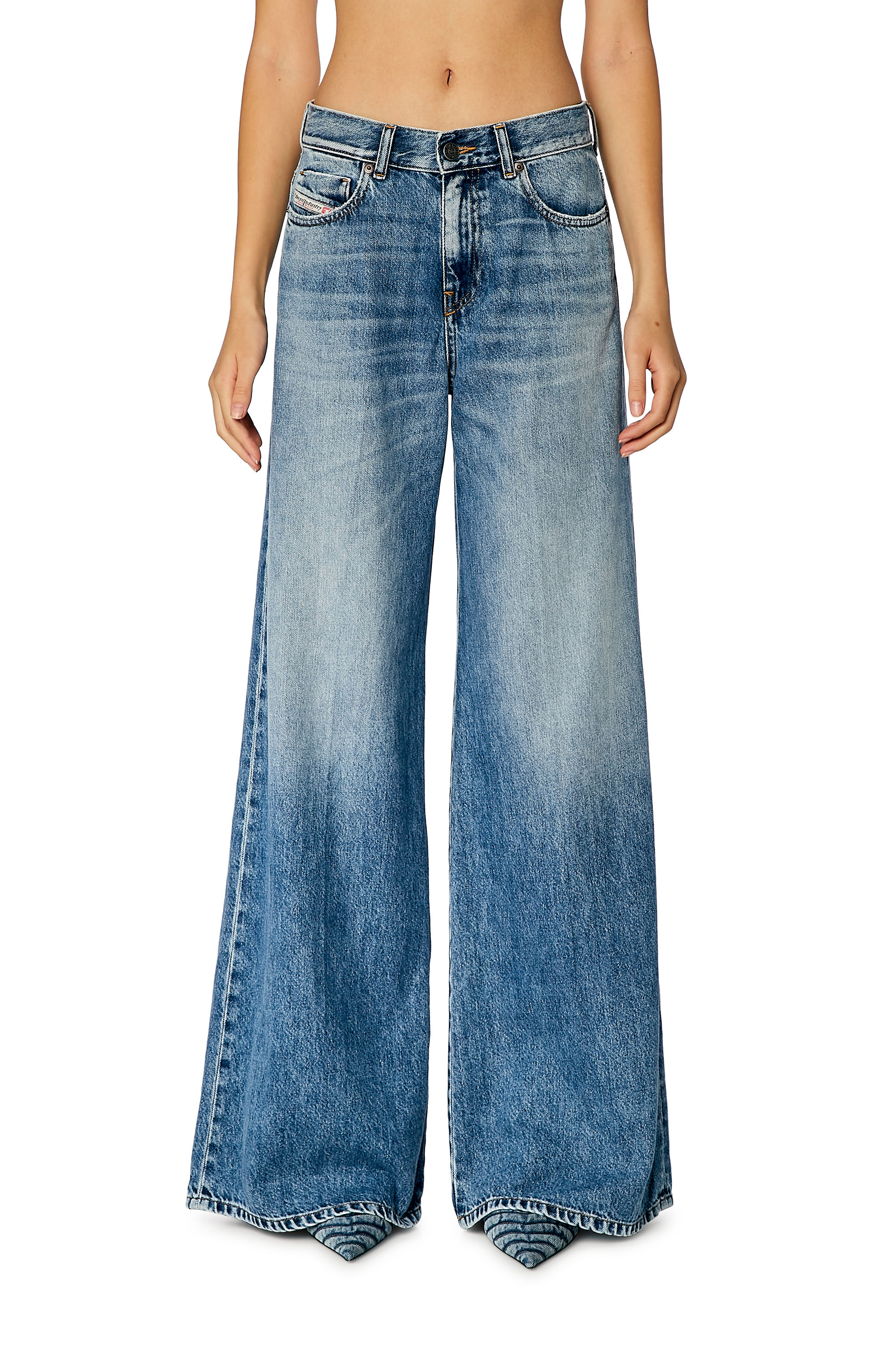 Diesel - Bootcut and Flare Jeans 1978 D-Akemi 09H95, Medium blue - Image 1