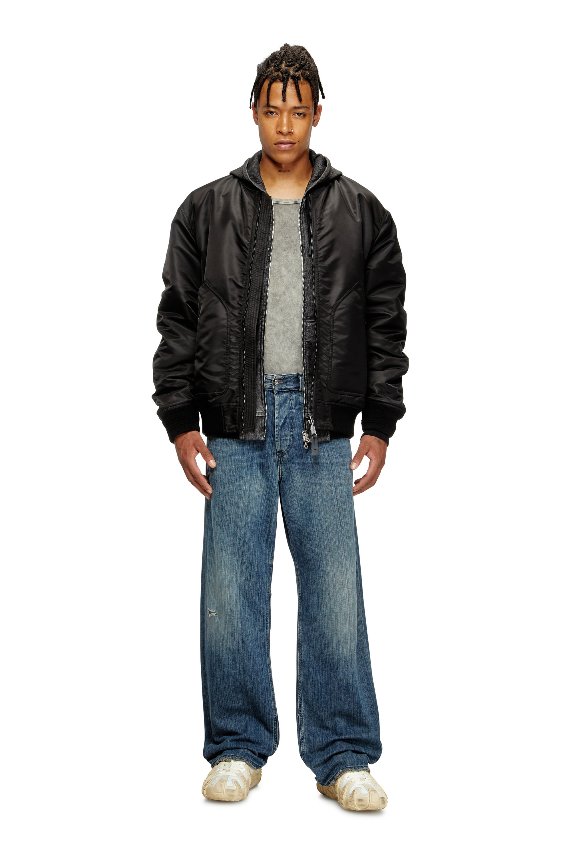 Diesel - Man's Relaxed Jeans 2001 D-Macro 09M09, Dark Blue - 1