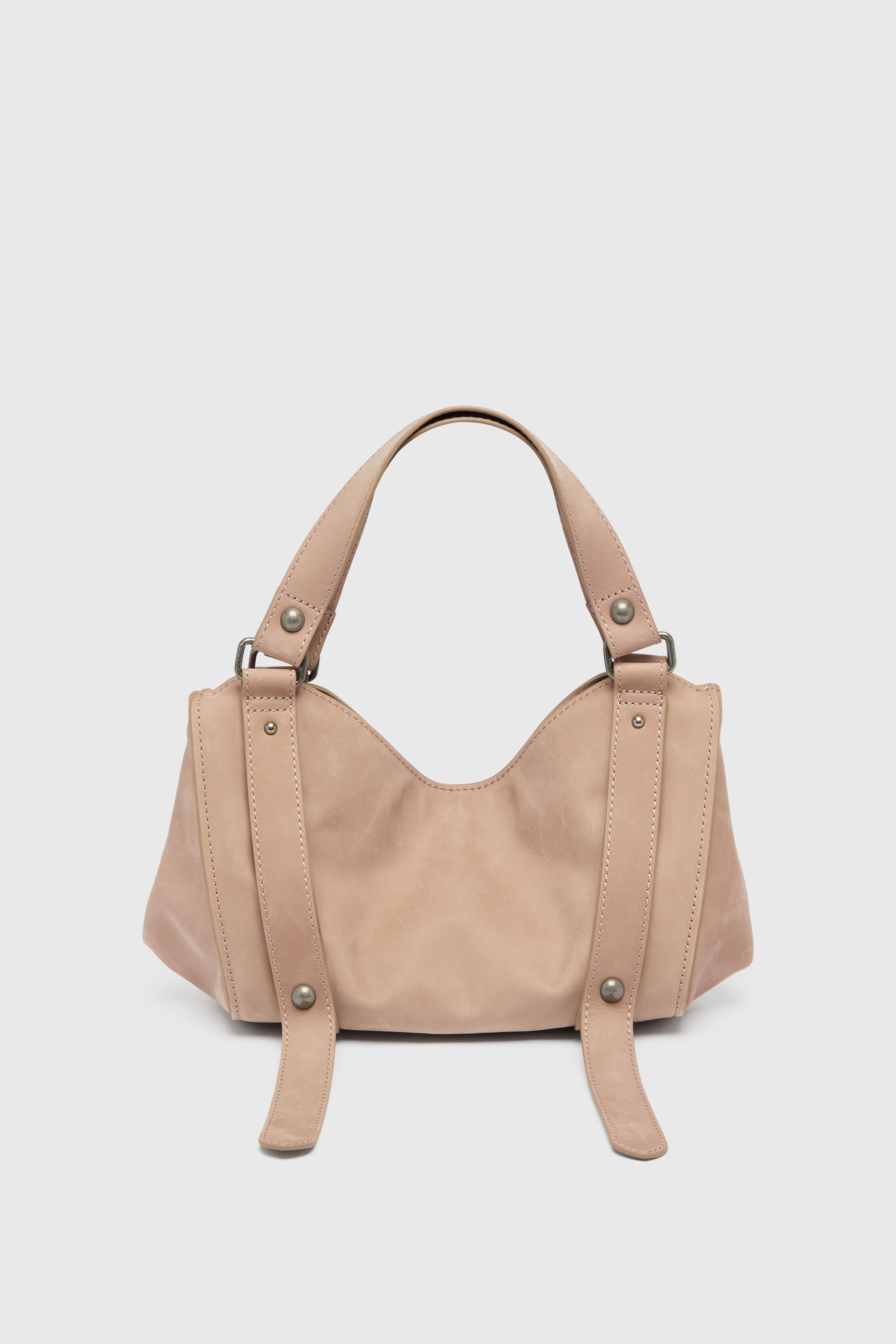 Diesel - D-ONE TOPHANDLE S, Woman's D-One-Small top-handle bag in treated leather in Face Powder - 3