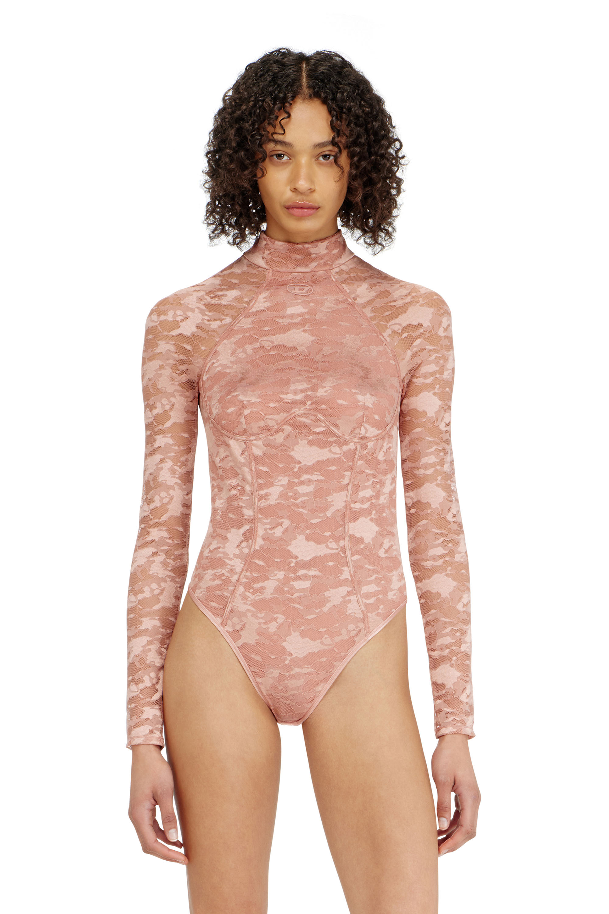 Diesel - VIVIAN-UTLT, Woman's Bodysuit in nylon lace with open back in null - 1