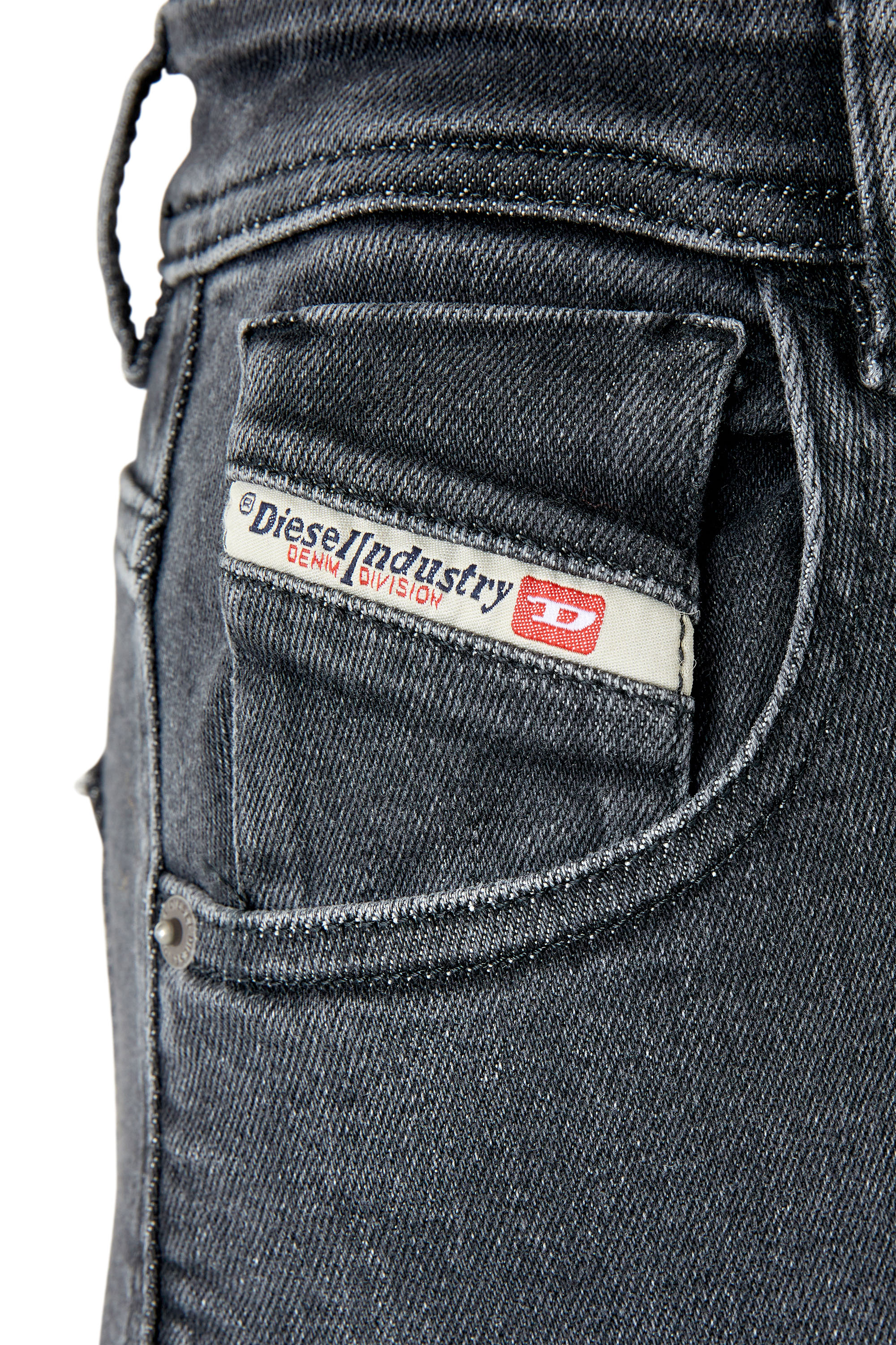 Diesel - 1984 Slandy-High 09F27 Super skinny Jeans, Black/Dark grey - Image 3