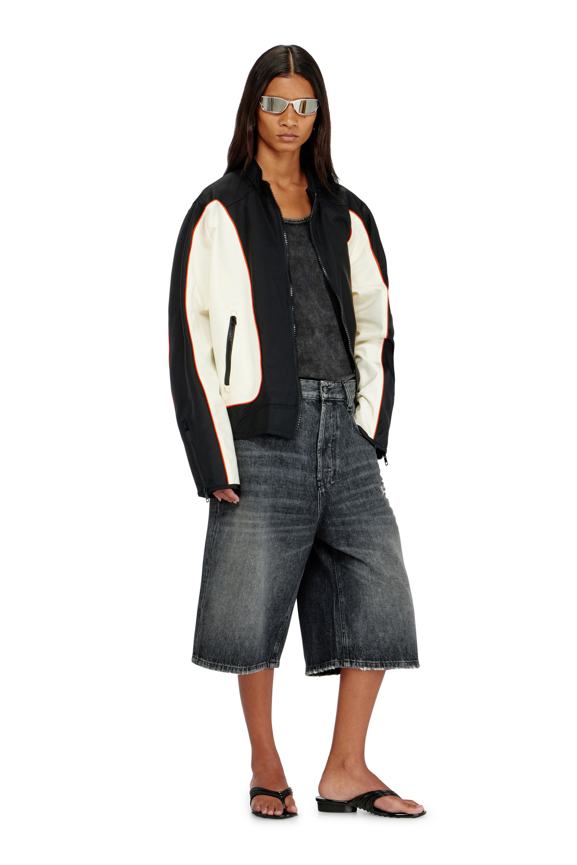 Diesel - MELISSA QUANTUM THONG, Woman's Sculptural flip-flops in Melflex&reg; in Black - 2