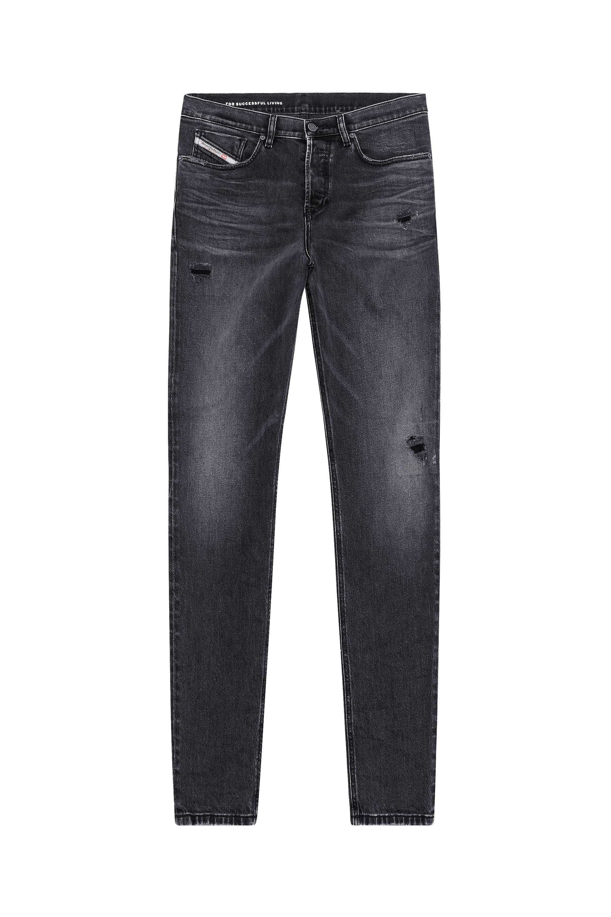 Diesel - Tapered Jeans 2005 D-Fining 09G19, Black/Dark grey - Image 5