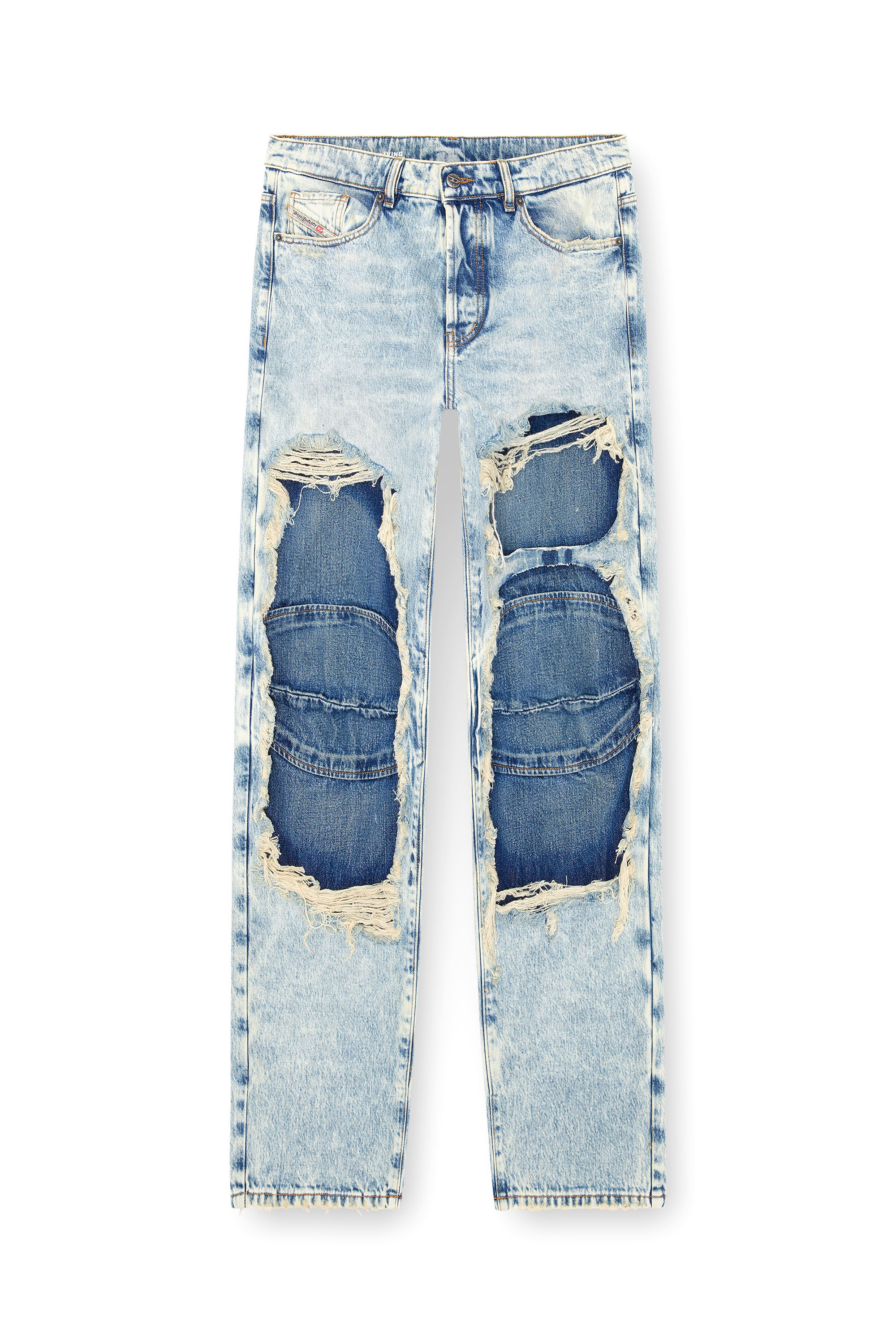 Diesel - Unisex's Relaxed Jeans D-Fire 0AJEN, Light Blue - 3