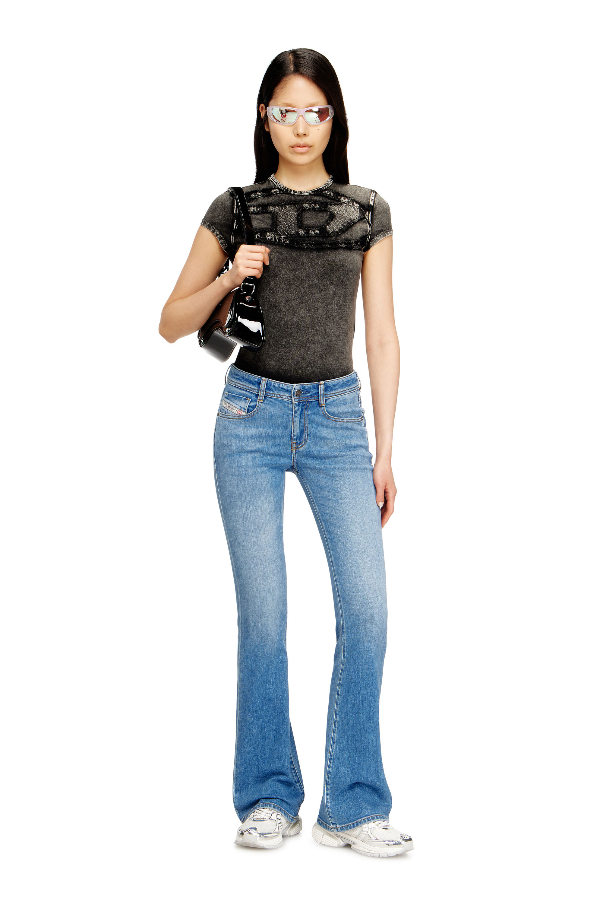 Diesel - Woman's Bootcut Jeans 1969 D-Ebbey 0ADBH, Light Blue - 1