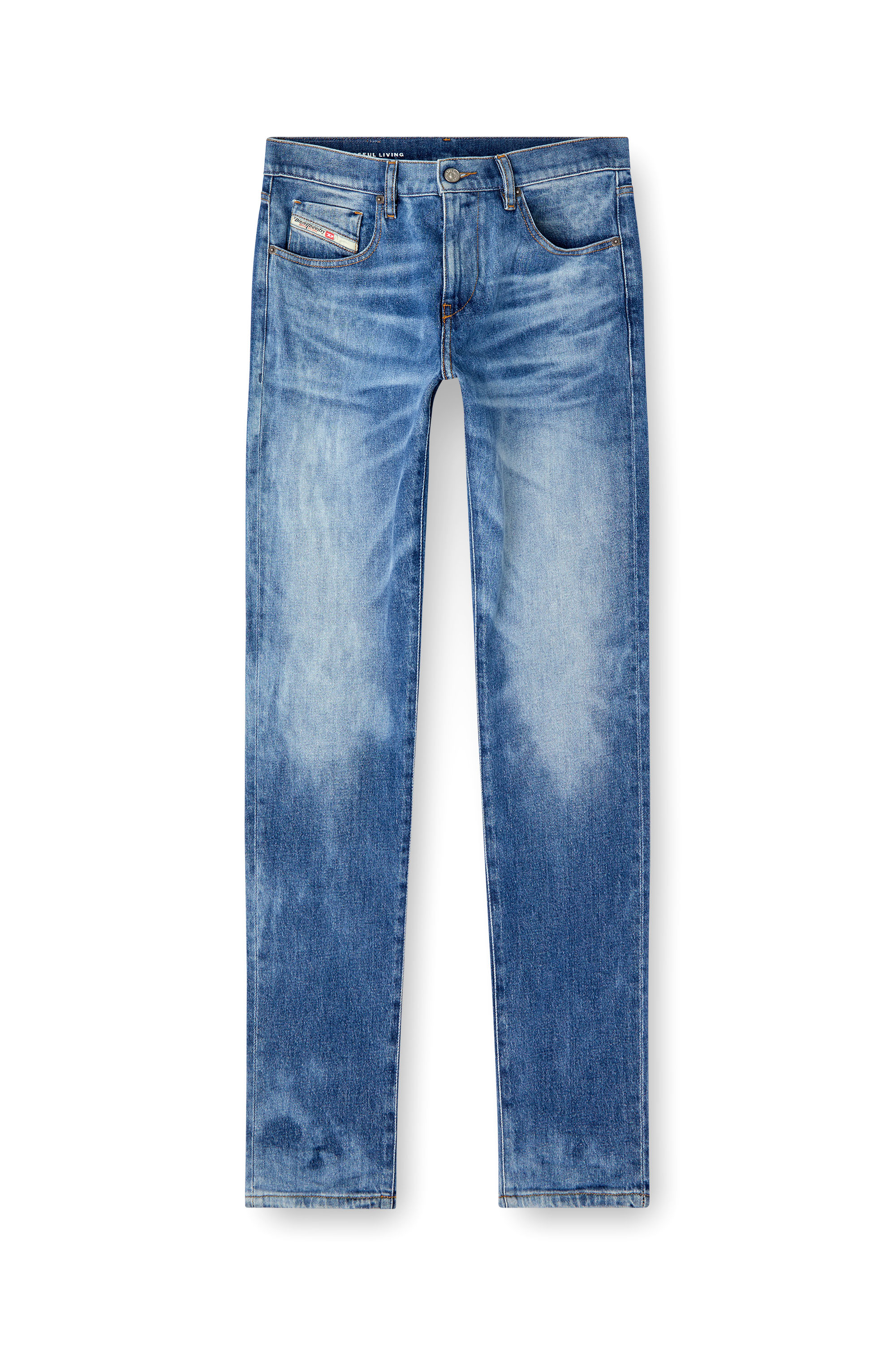 Diesel - Man's Slim Jeans 2019 D-Strukt 09L19, Medium blue - 3