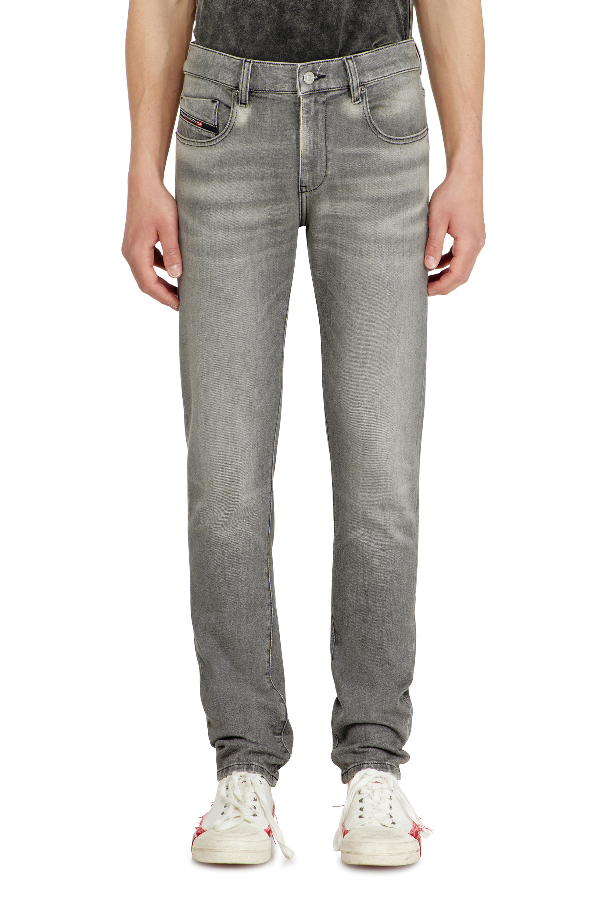 Diesel - Man's Slim Jeans 2019 D-Strukt 0KBBL, Light Grey - 4