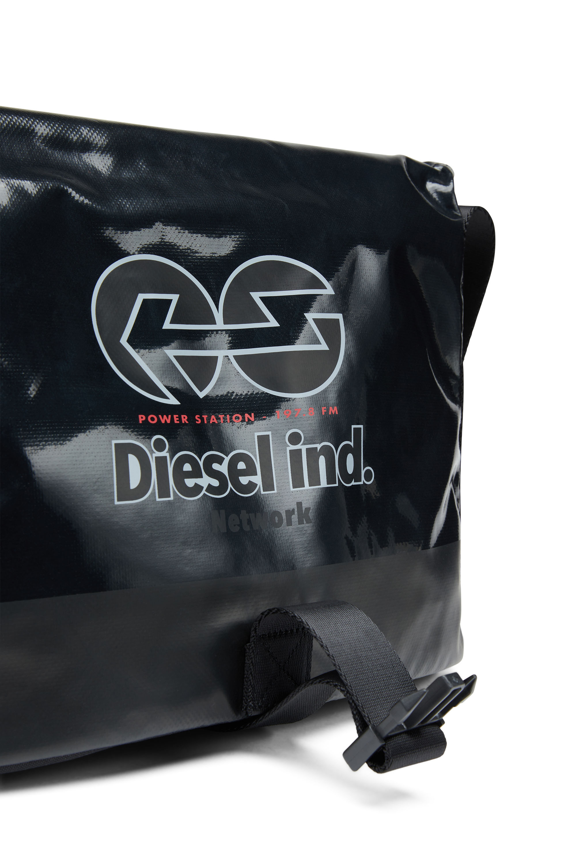 Diesel - TRAP/D SHOULDER BAG M, Black - Image 5