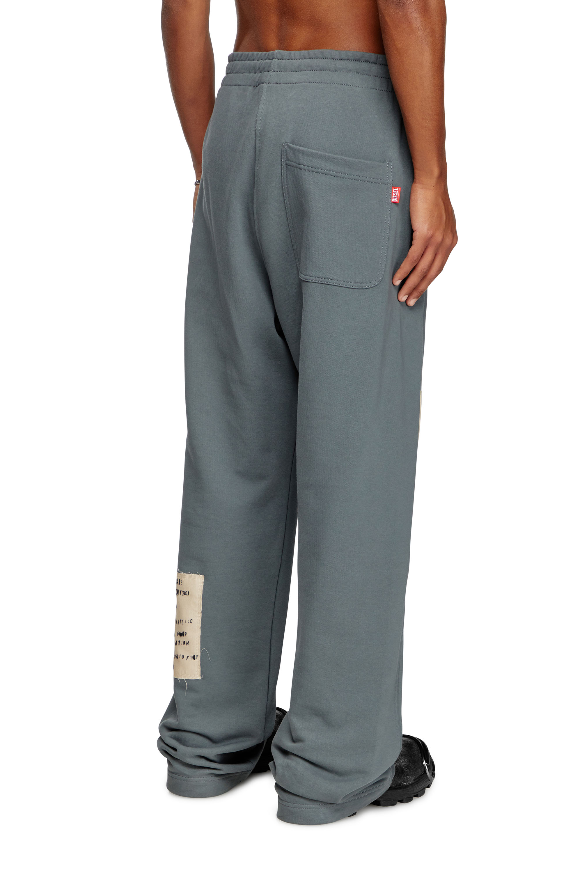 Diesel - P-MARTYANS-DD, Unisex's Track pants with tattoo patches in Grey - 3