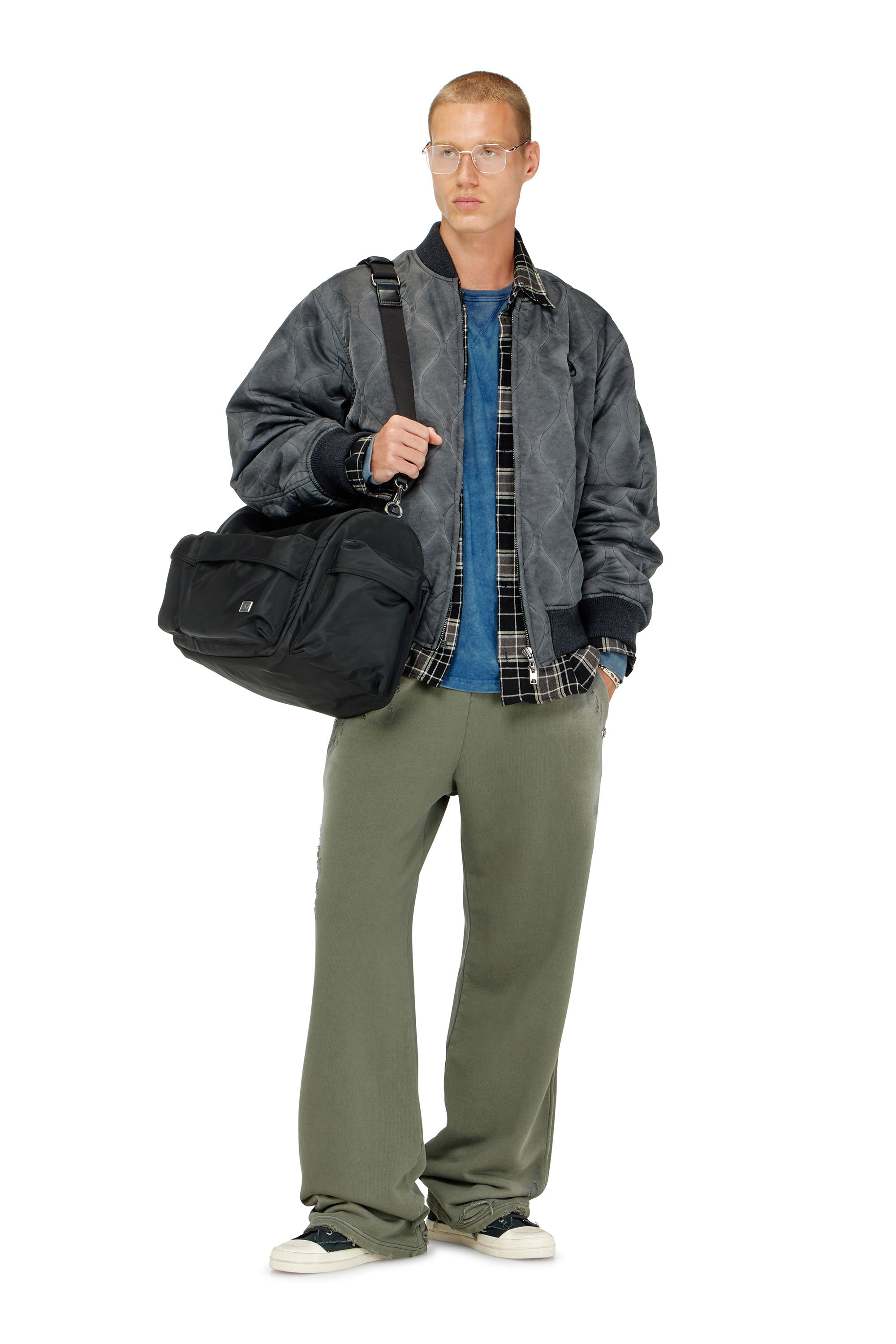 Diesel - P-KEITH, Man's Cotton sweatpants with destroyed effect in null - 1