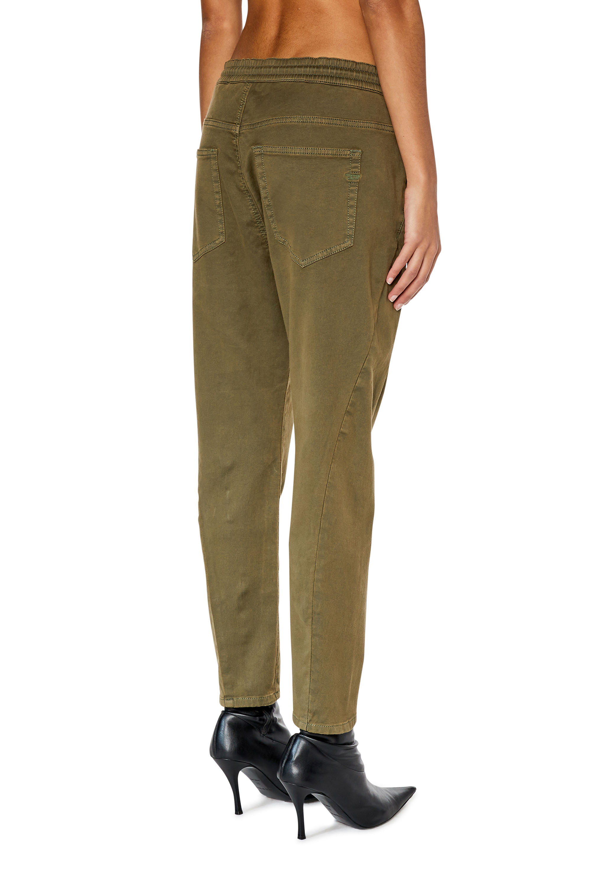 Diesel - Fayza JoggJeans® 068DY Boyfriend, Military Green - Image 2
