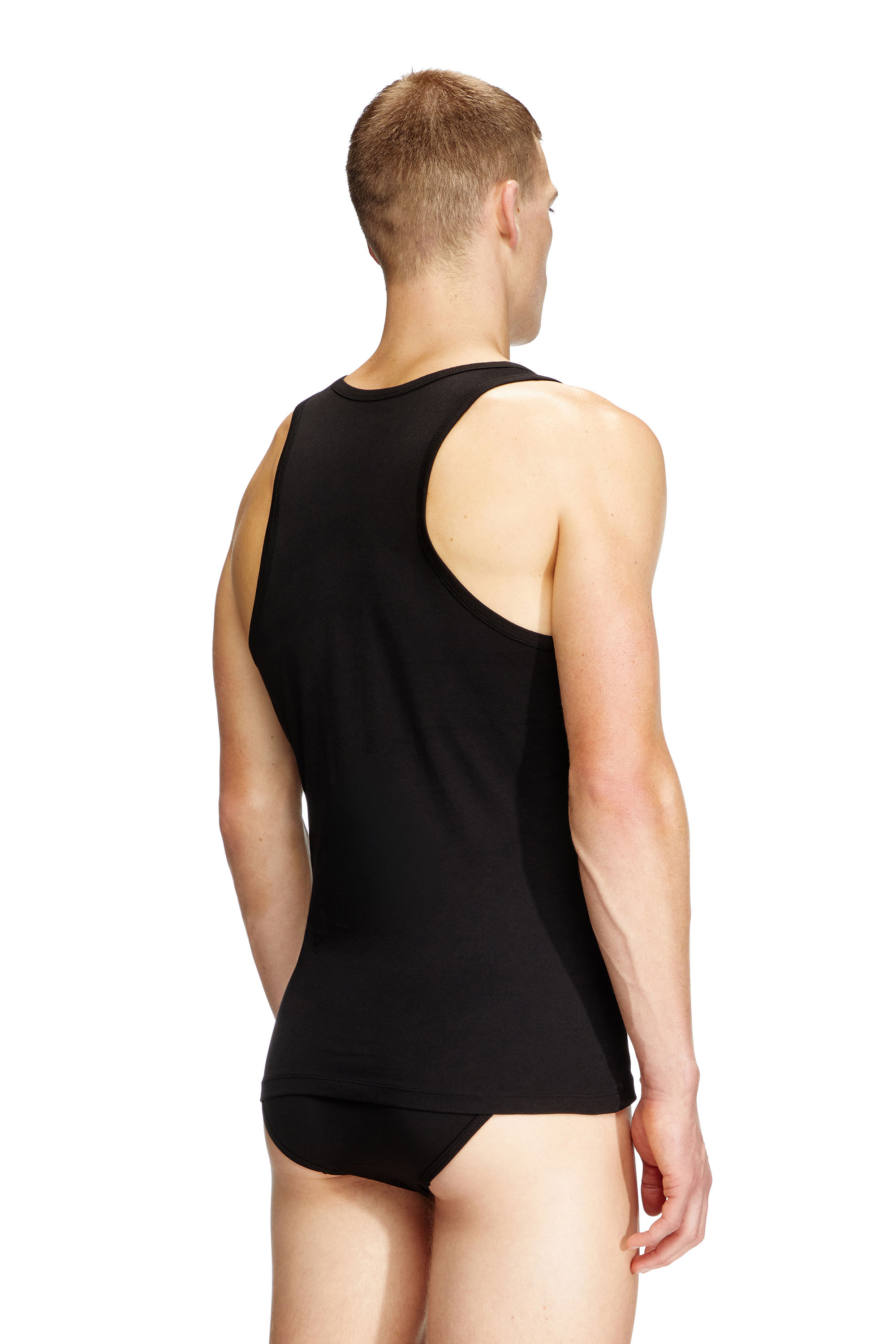 Diesel - WALTY-D-BOX-2PACK, Man's Two pack cotton tank vest in Black - 3