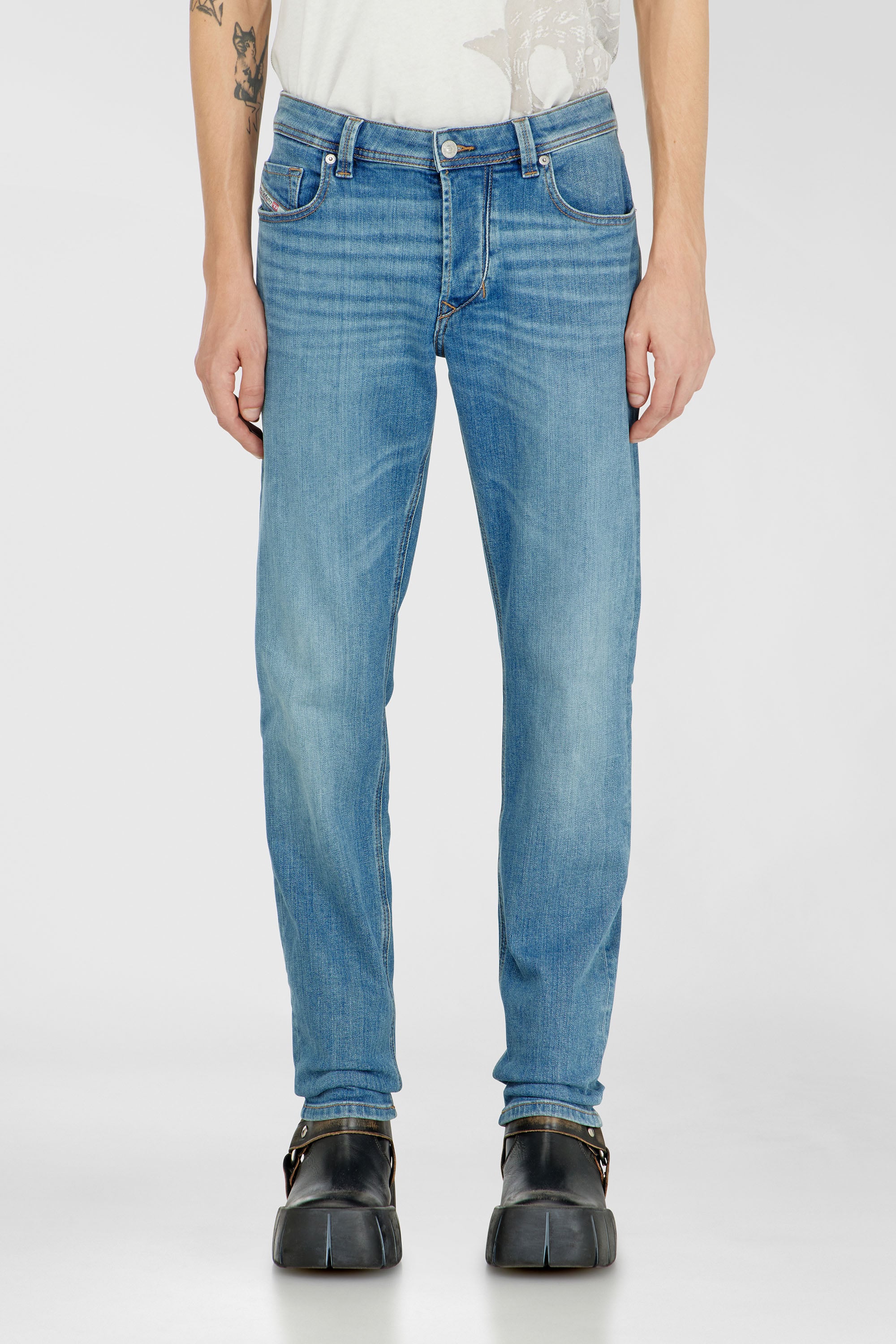 Diesel - Man's Regular Jeans 1986 Larkee-Beex 0KIAL, Light Blue - 1