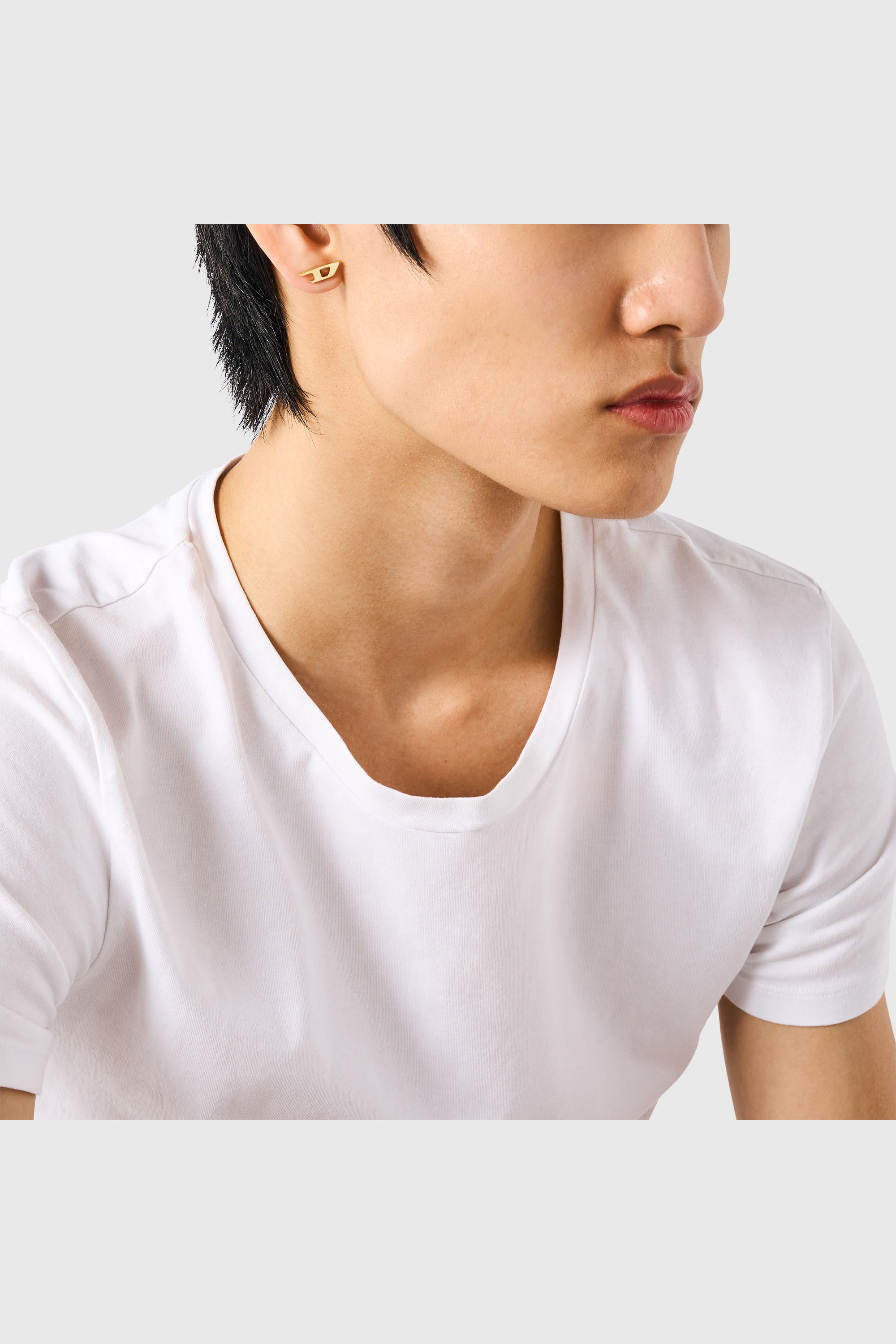 Diesel - DX1520, Unisex's Gold-tone Stainless steel stud earring in Gold - 4