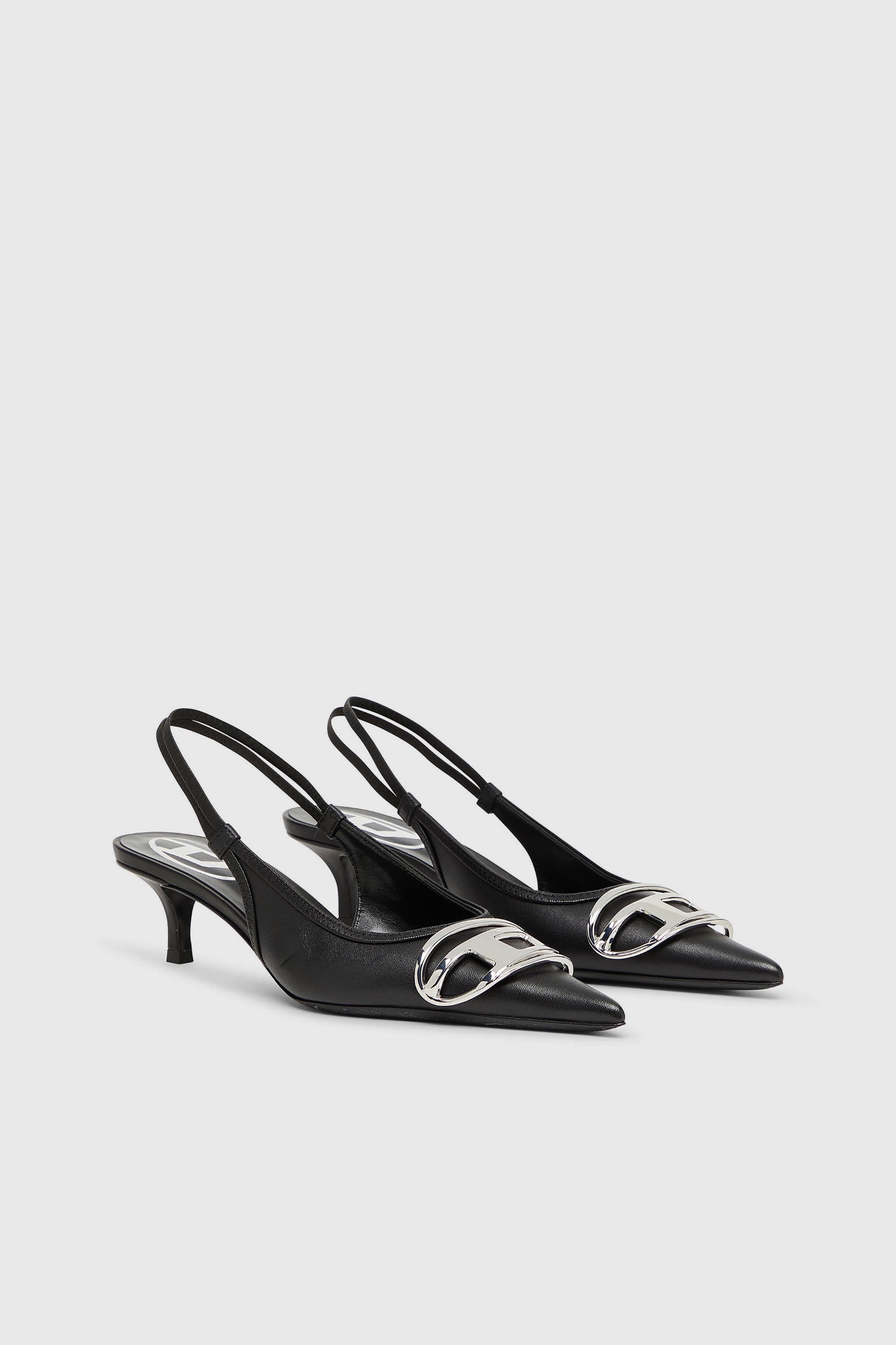 Diesel - D-VENUS SB 40, Woman's D-Venus-Slingback pumps in nappa leather in Black - 2