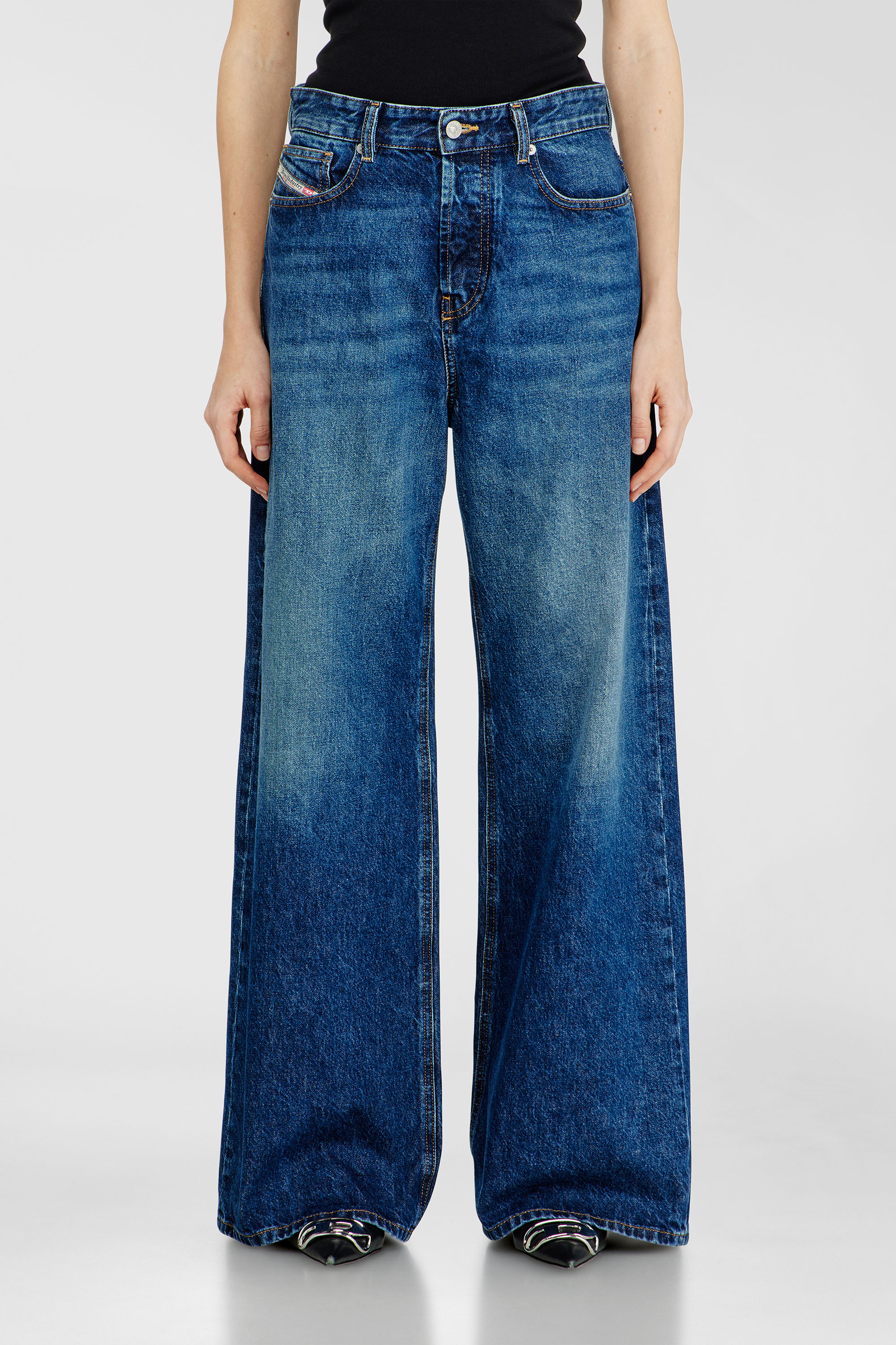 Diesel - Unisex's Relaxed Jeans 1996 D-Sire 09I27, Dark Blue - 1