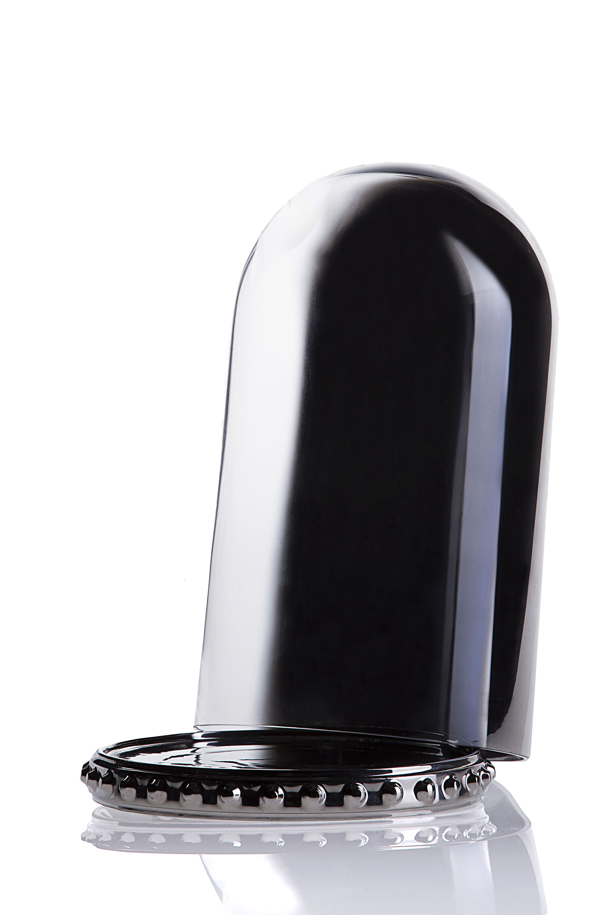 Diesel - 10942 GHOST SHELL, Unisex's Small glass dome with porcelain plate in Silver - 2