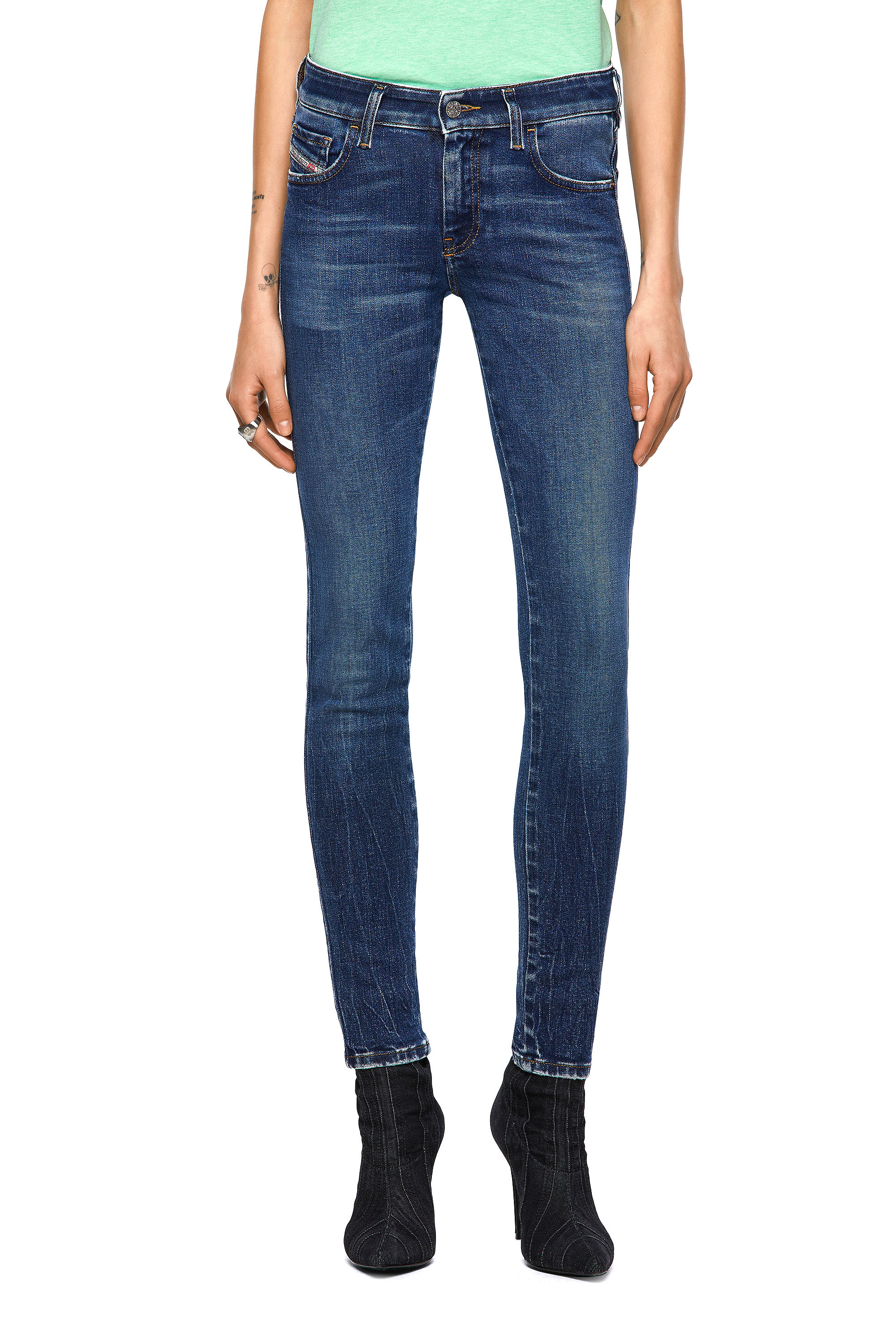 Slandy Low 009ZX, Dark Blue - Jeans