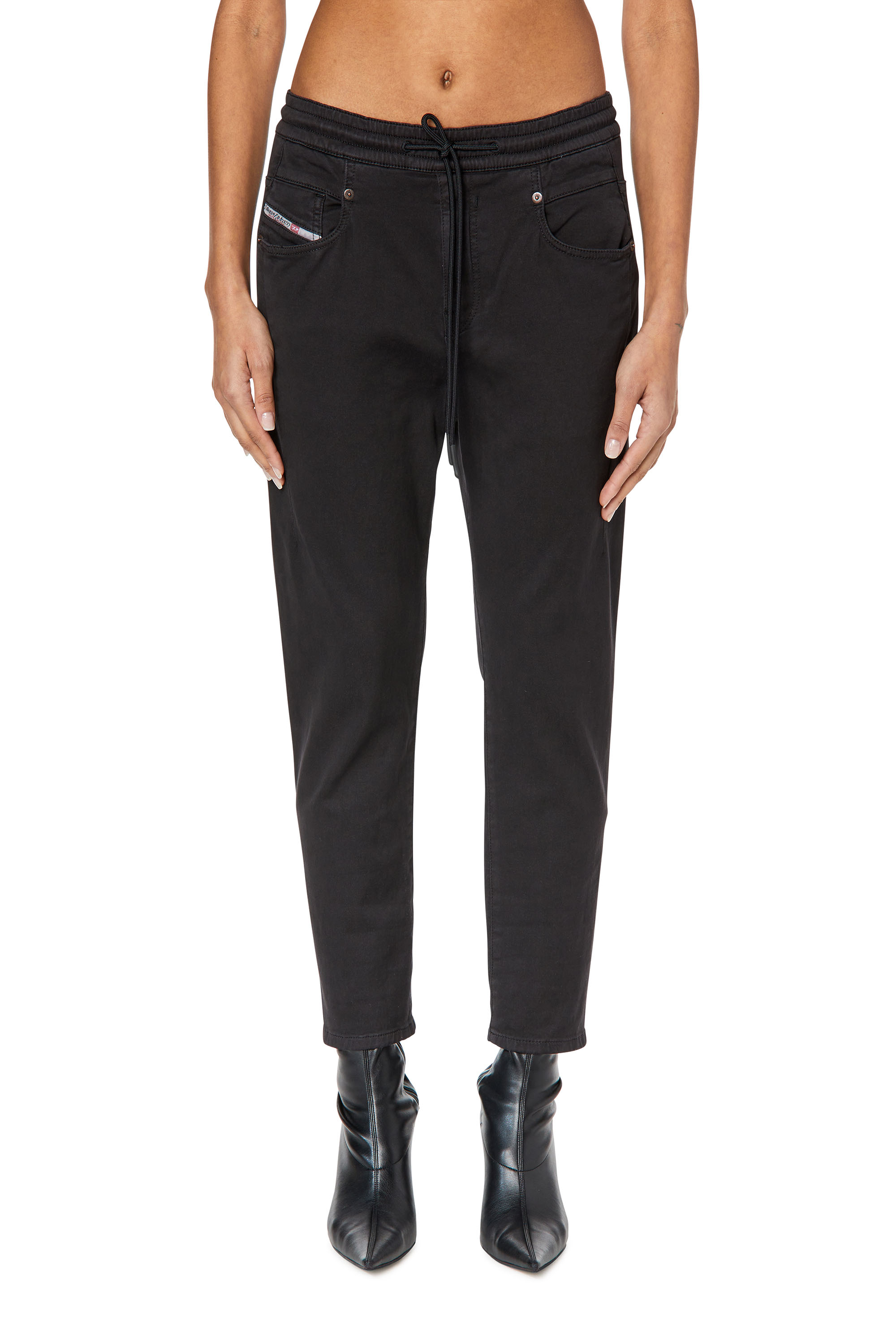 Diesel - Boyfriend Fayza JoggJeans® 068DY, Black/Dark grey - Image 1