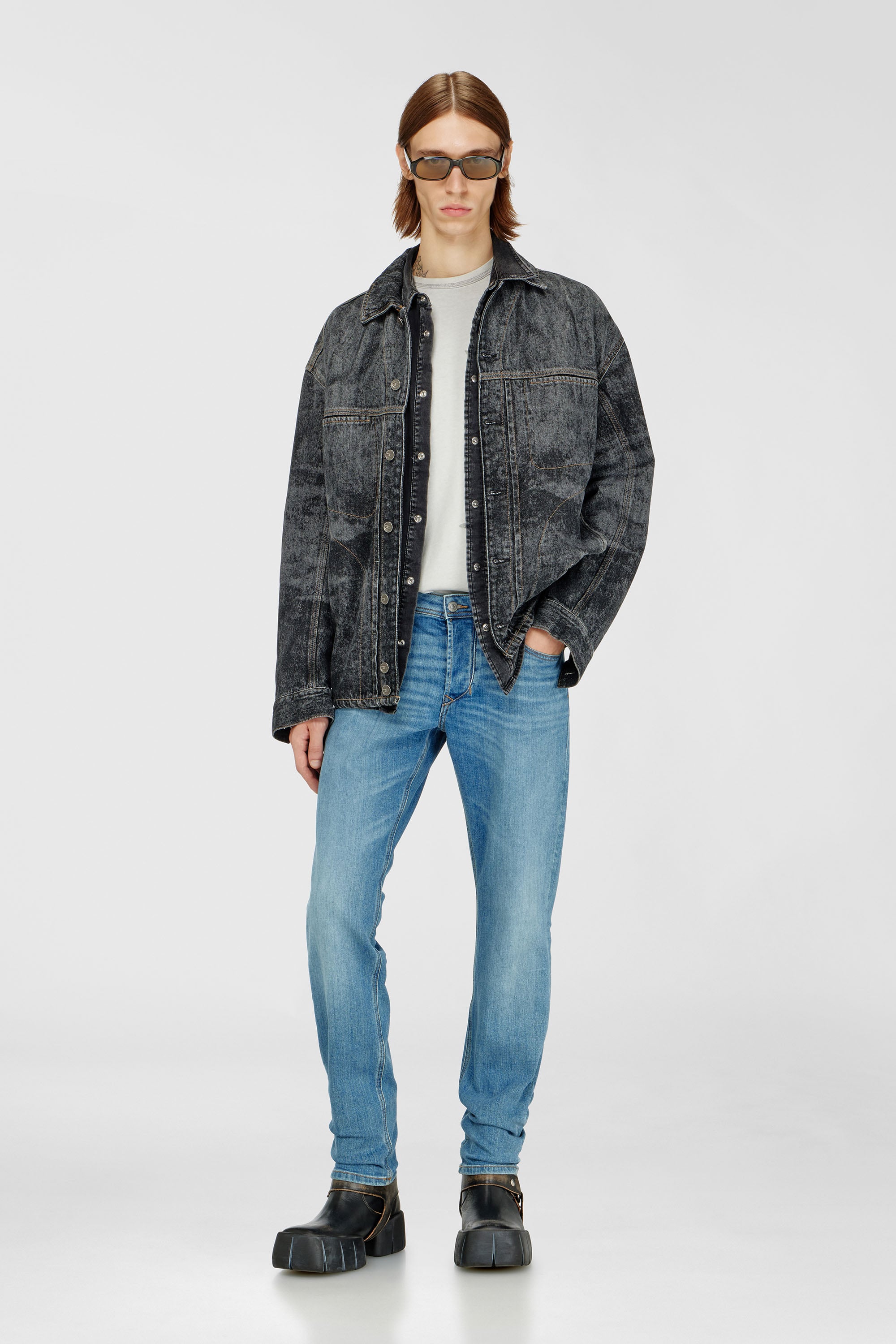 Diesel - Man's Regular Jeans 1986 Larkee-Beex 0KIAL, Light Blue - 2