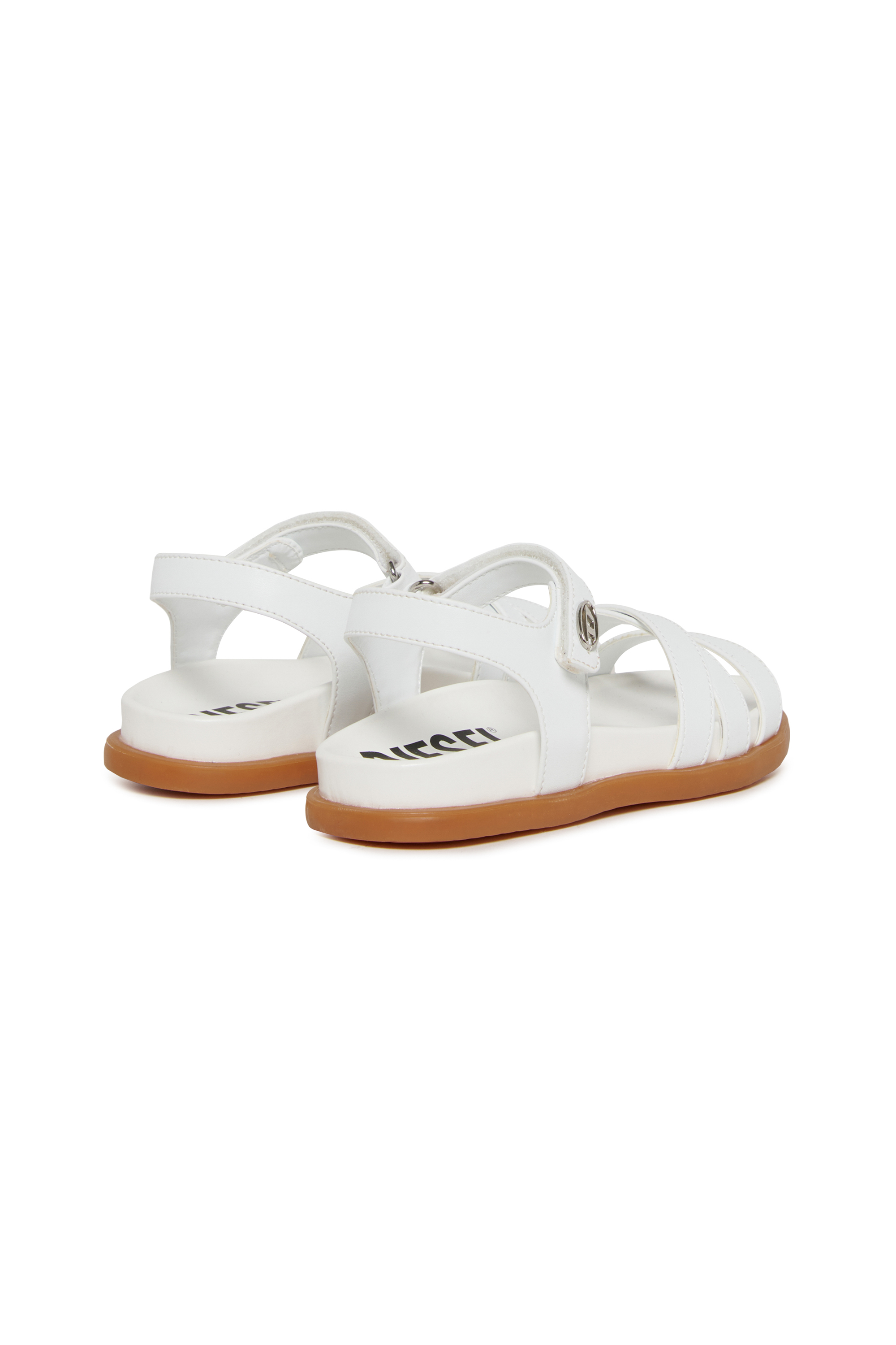 Diesel - D-SANPLA, Woman's D-SANPLA-Sandal with logo detail in White - 3