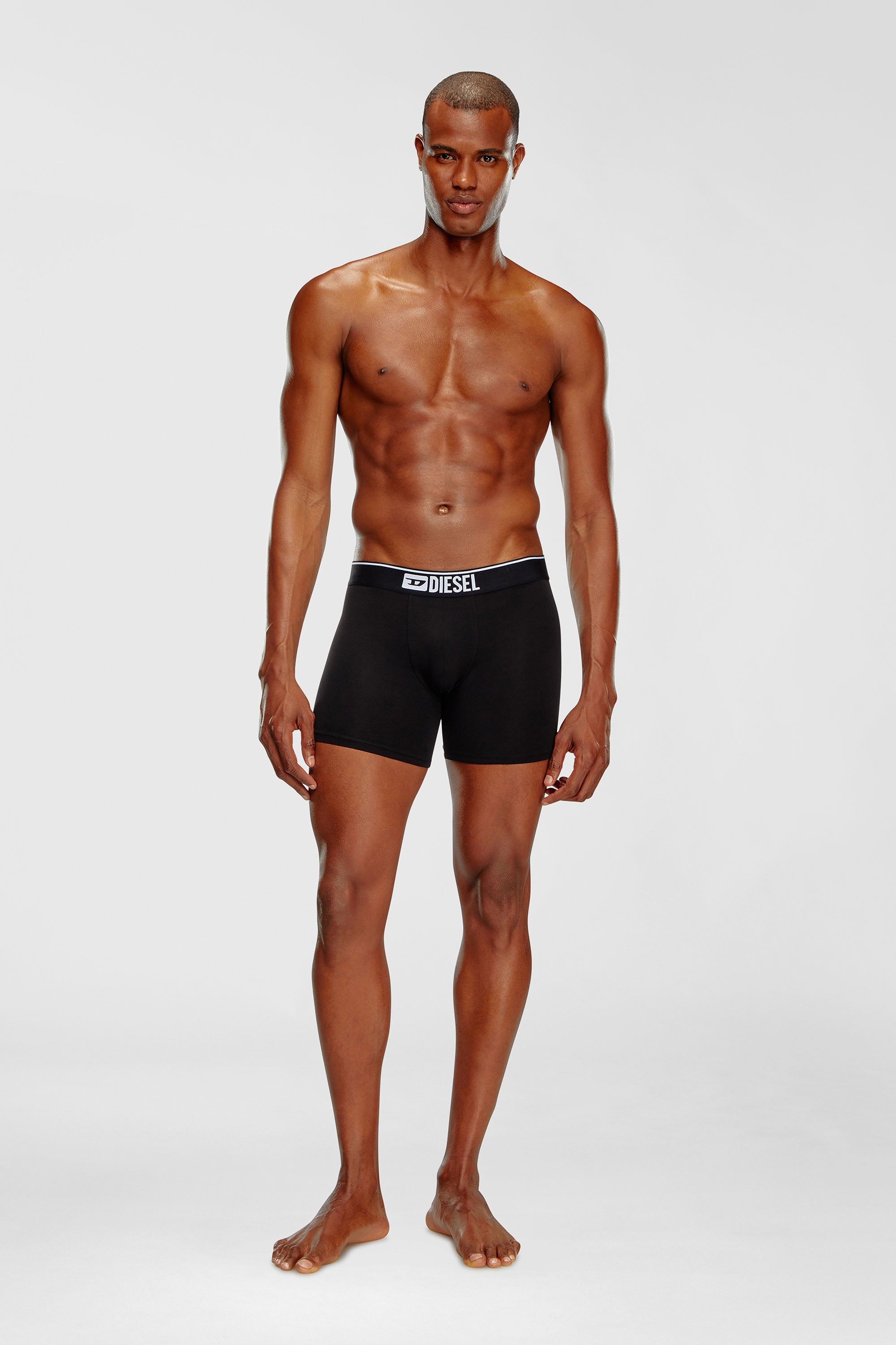 Three-pack of plain long boxer briefs