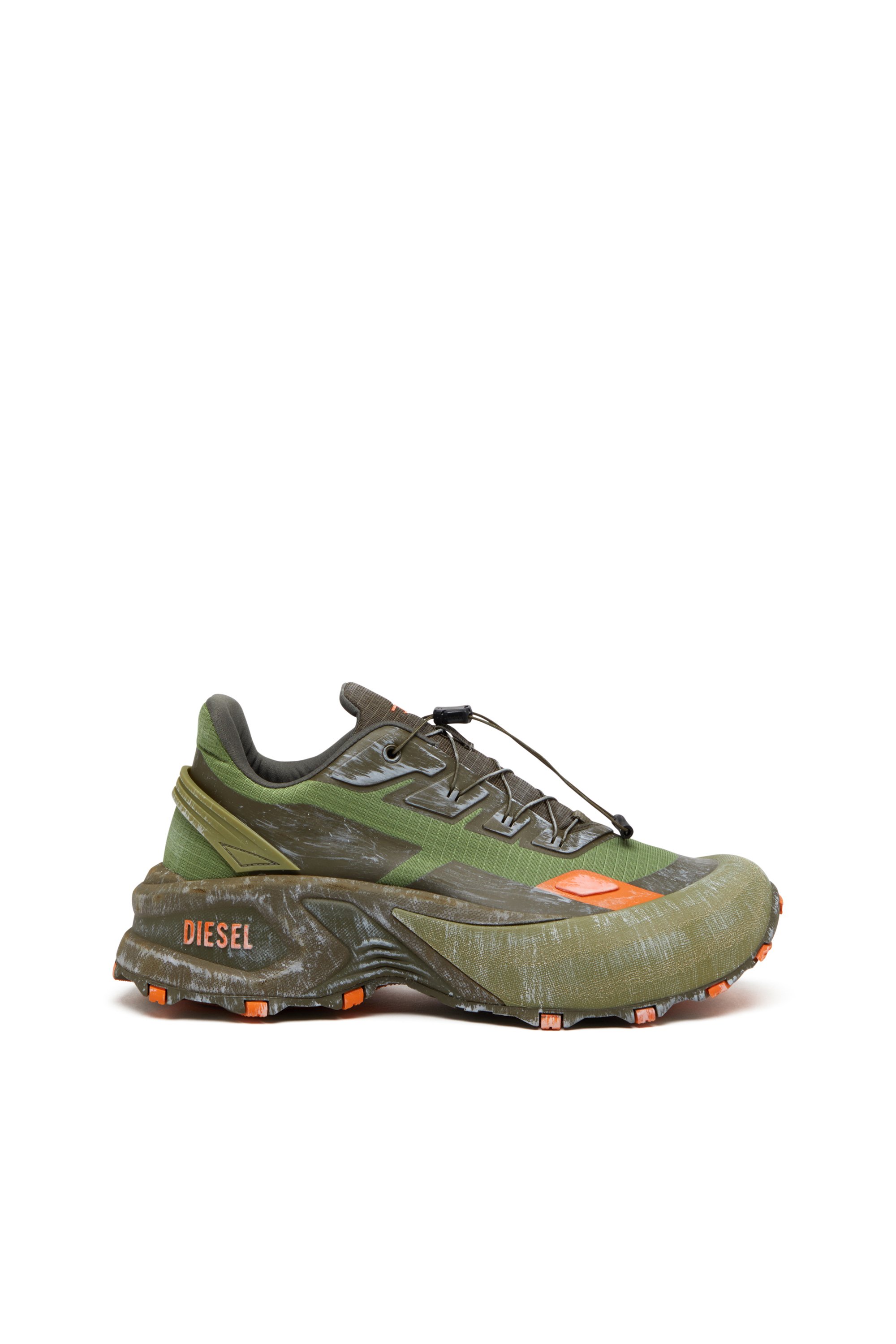 Diesel - D-CAGE RUNNER, Man's D-Cage Runner-Sneaker in Green/Orange - 1