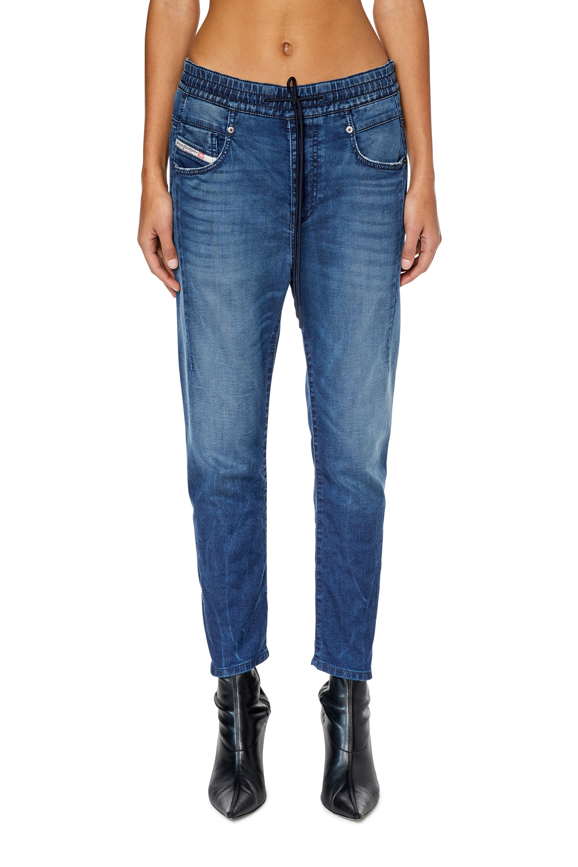 Diesel - Fayza JoggJeans® 068DV Boyfriend, Dark Blue - Image 1