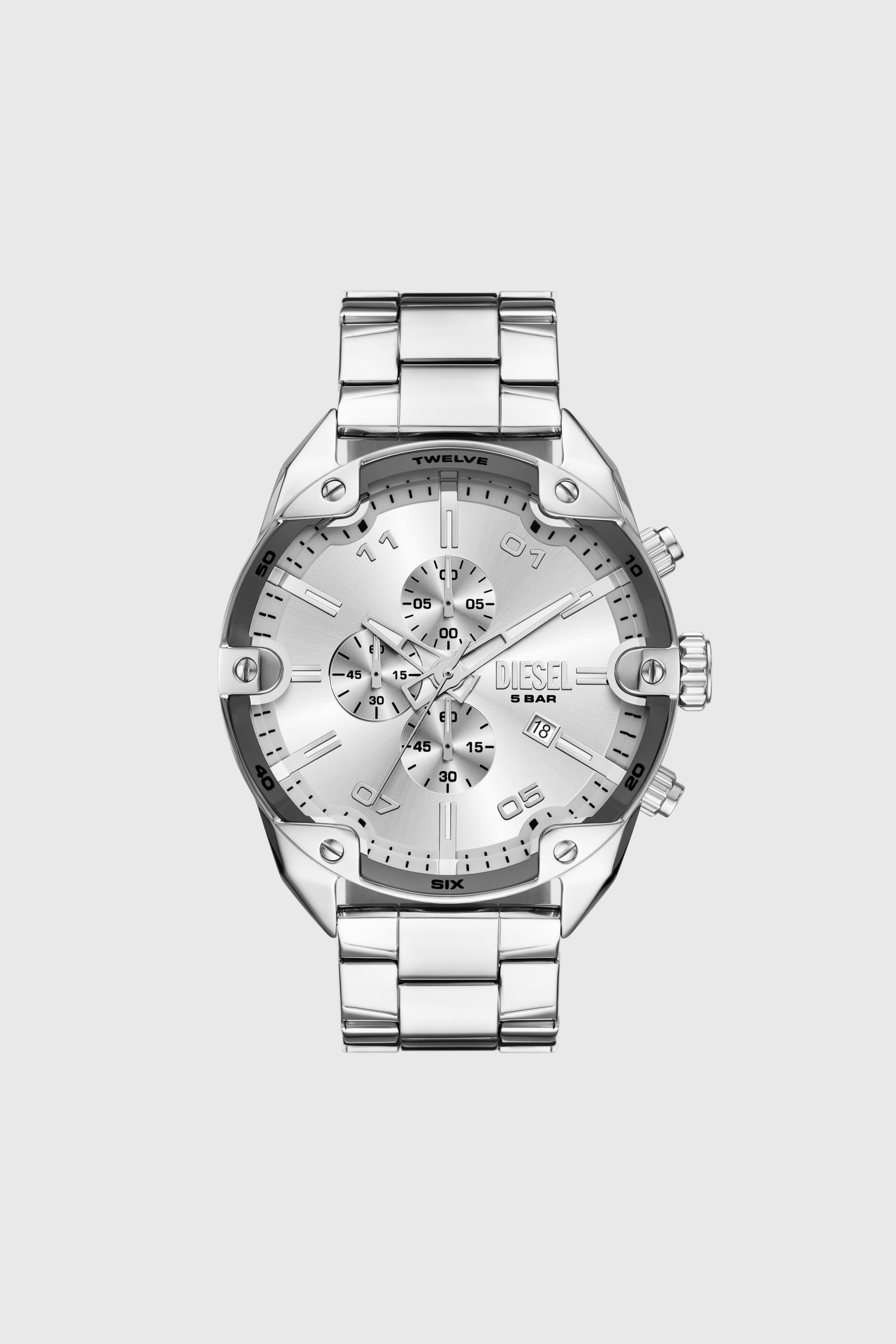 Diesel Spiked Chronograph Stainless Steel Watch