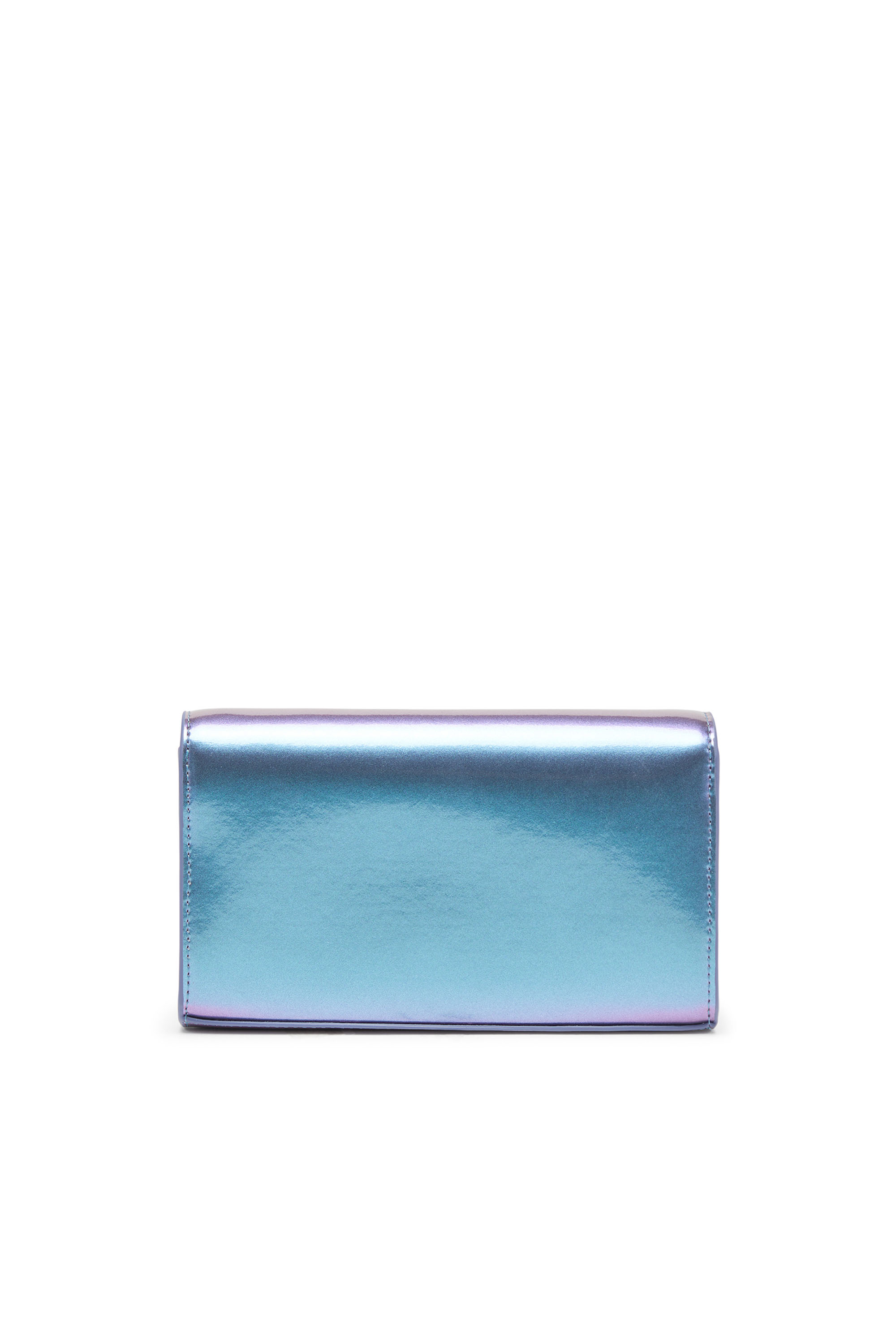 Diesel - 1DR WALLET STRAP, Woman's Wallet bag with iridescent effect in Azure - 2